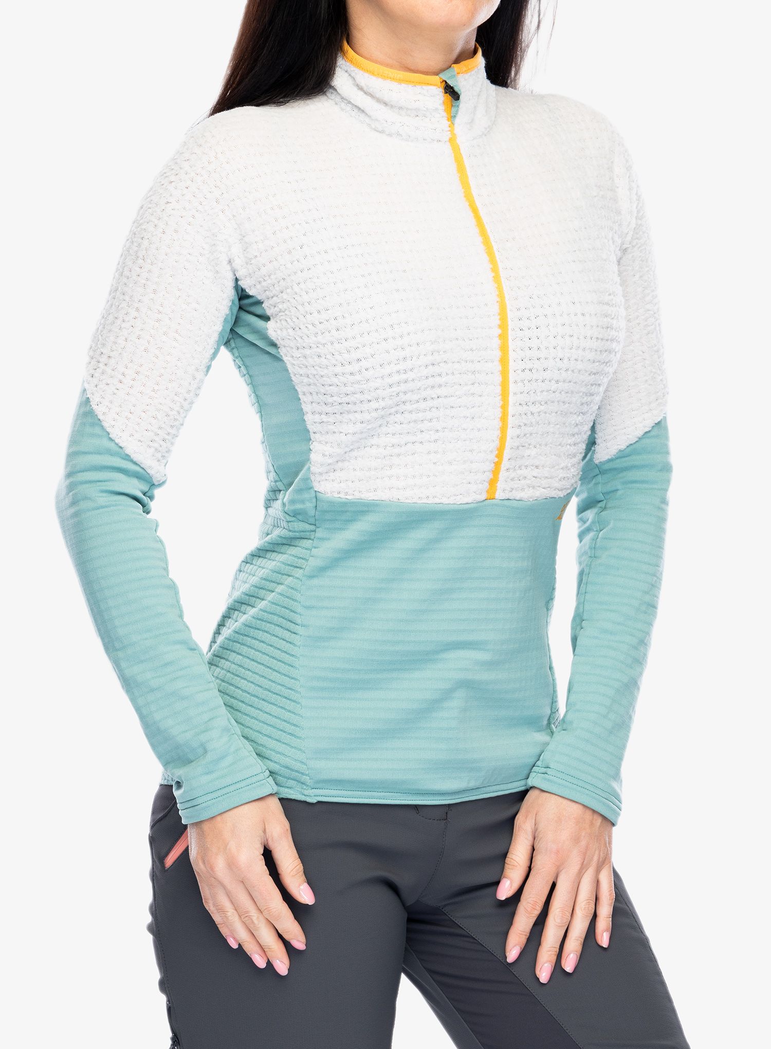 Ženska jopica z zadrgo Direct Alpine Aura Lady - grey/arctic
