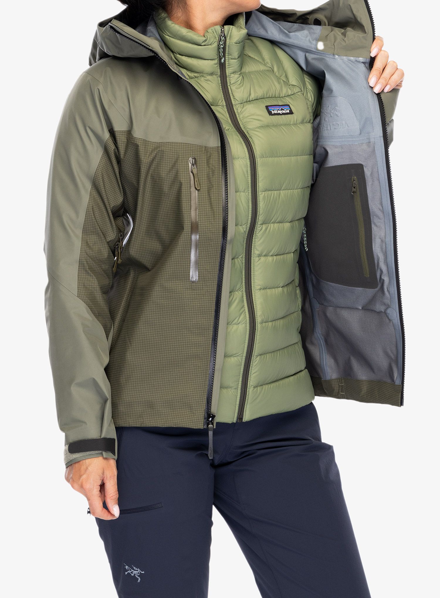 Ženska hardshell jakna Arcteryx Alpha Jacket - forage/tatsu