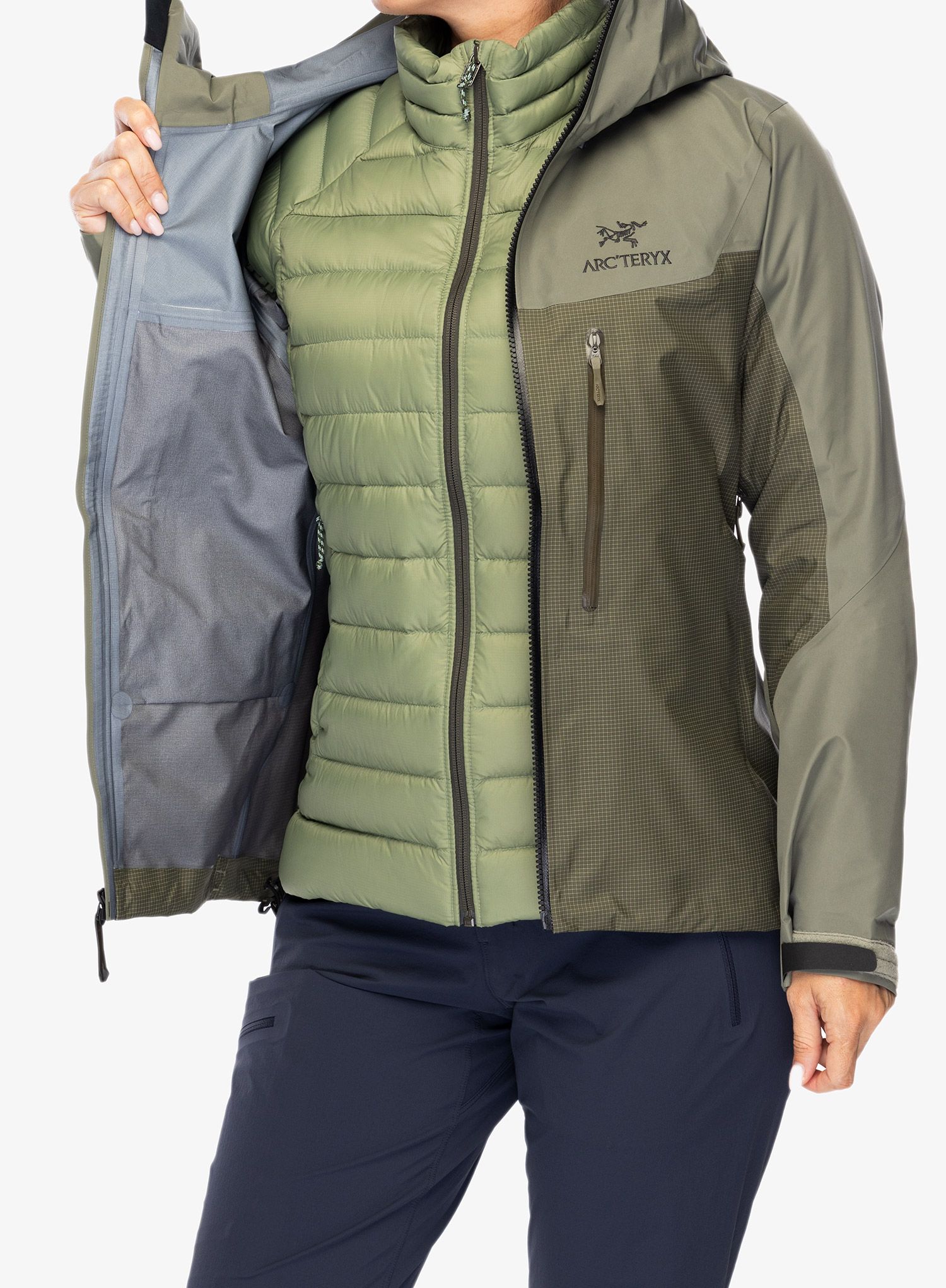 Ženska hardshell jakna Arcteryx Alpha Jacket - forage/tatsu