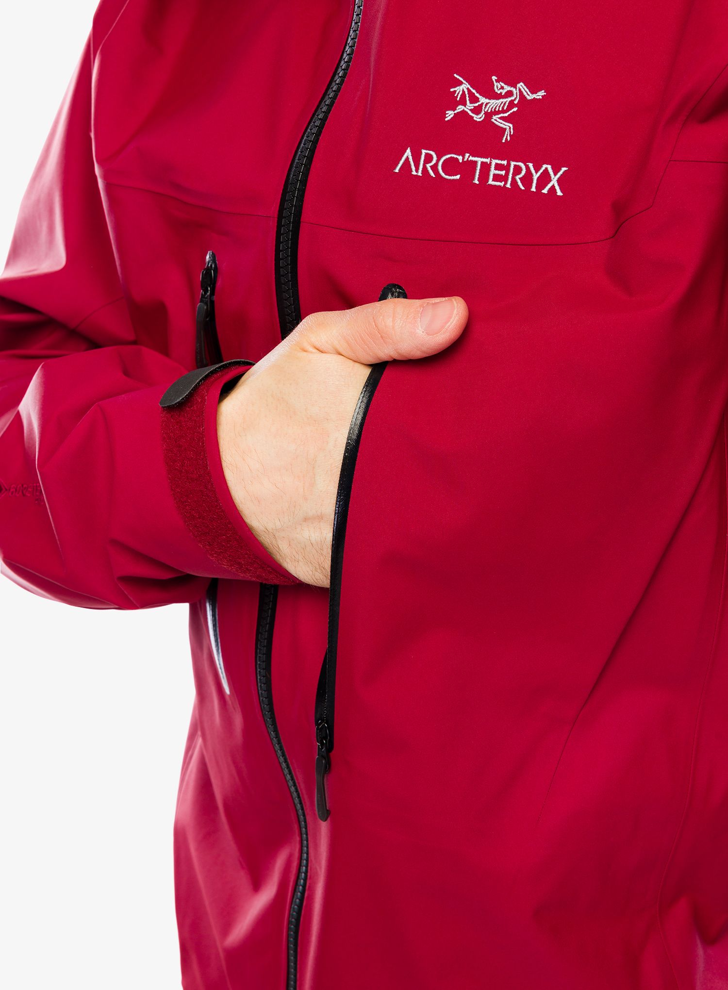 Nepremočljiva jakna Arcteryx Alpha SV Jacket - bordeaux/bordeaux