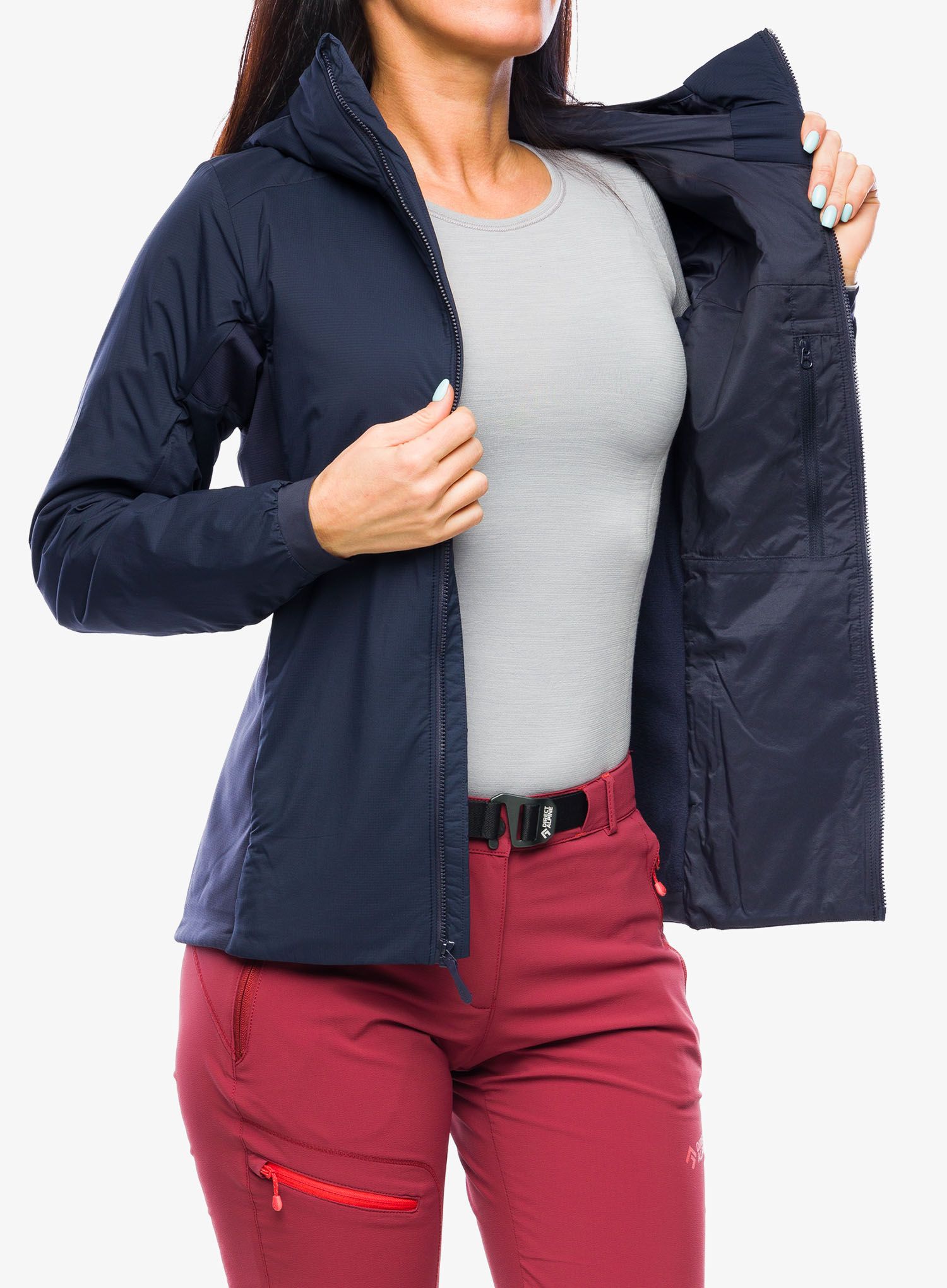 Sintetična jakna Arcteryx Atom Hoody - black sapphire