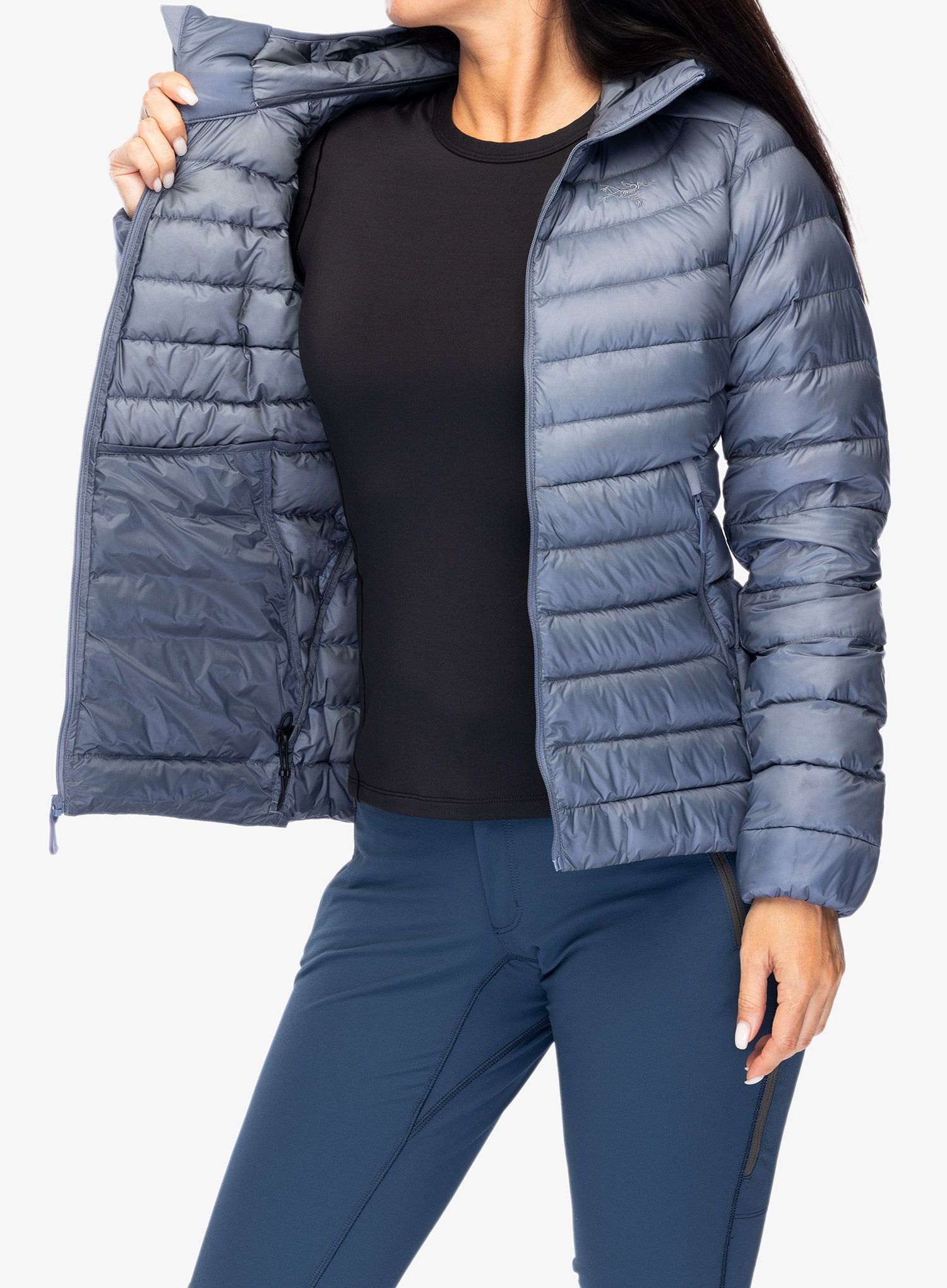 Ženska puhovka Arcteryx Cerium Hoody - stratus