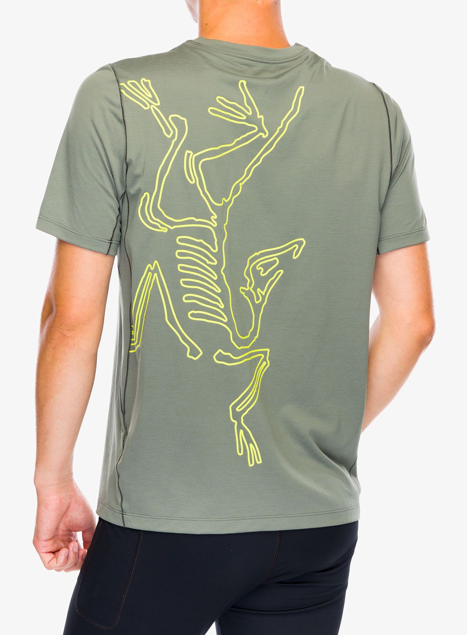 Tekaška majica Arcteryx Cormac ArcBird Logo SS - forage heather II