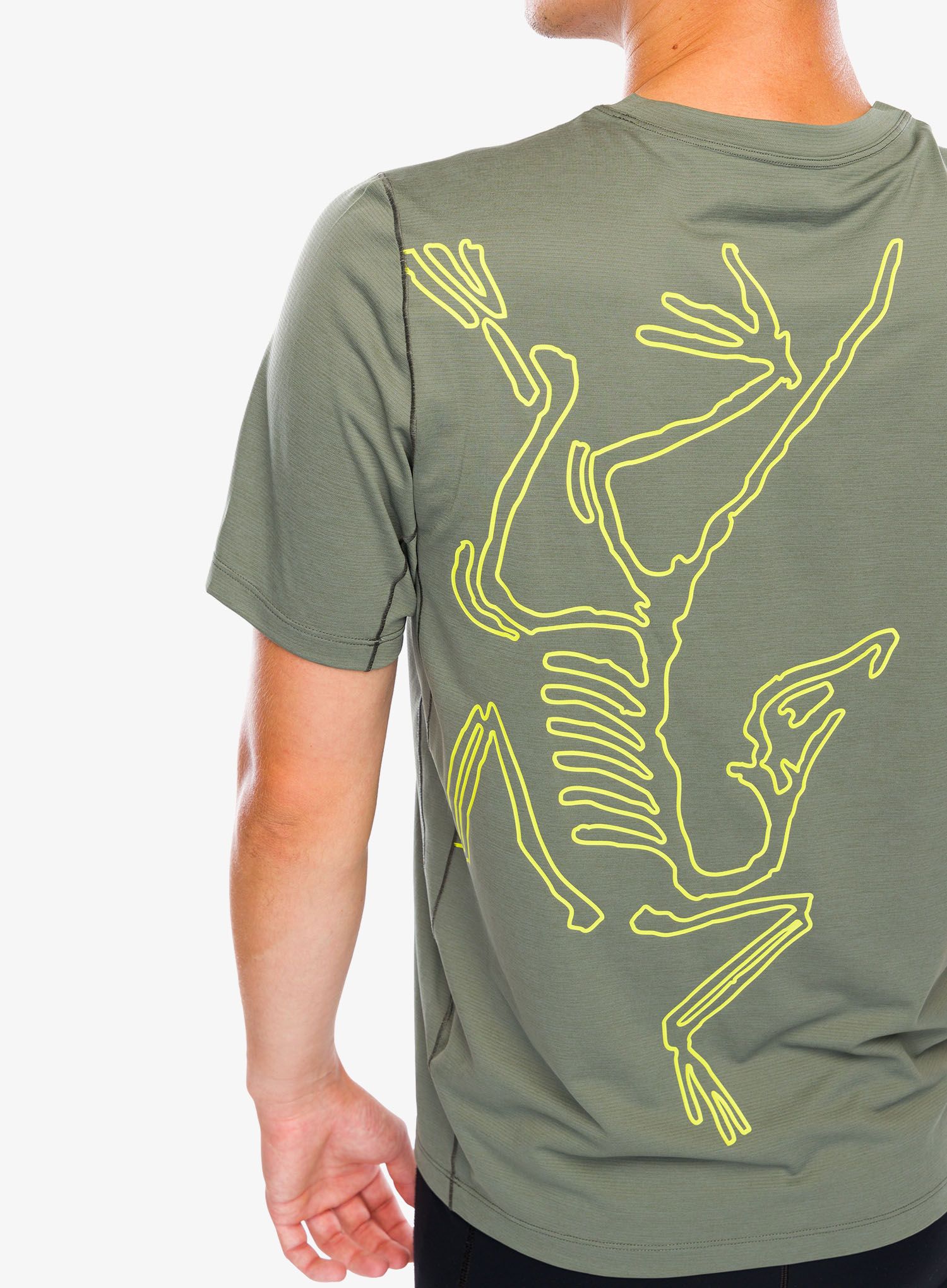 Tekaška majica Arcteryx Cormac ArcBird Logo SS - forage heather II
