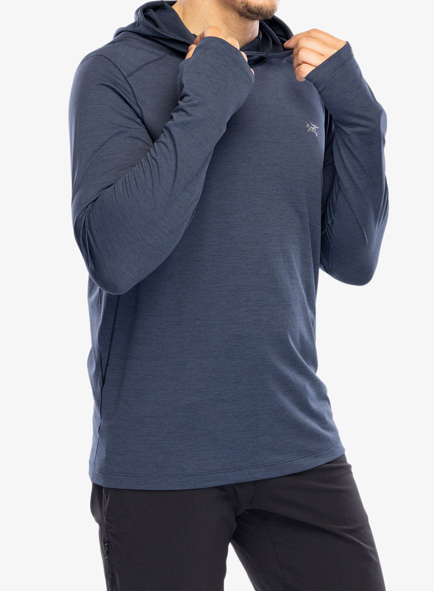 Tekaška jopica Arcteryx Cormac Hoody - black sapphire heather