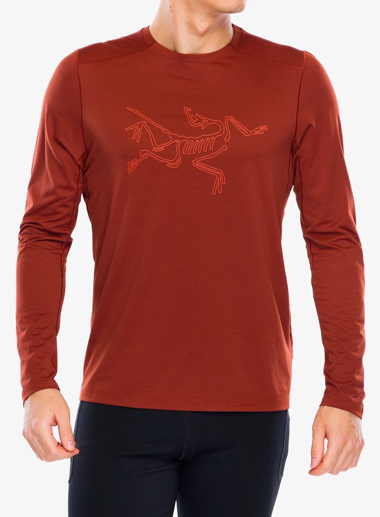 Tekaška jopica Arcteryx Cormac Logo LS - sequoia heather/solaris