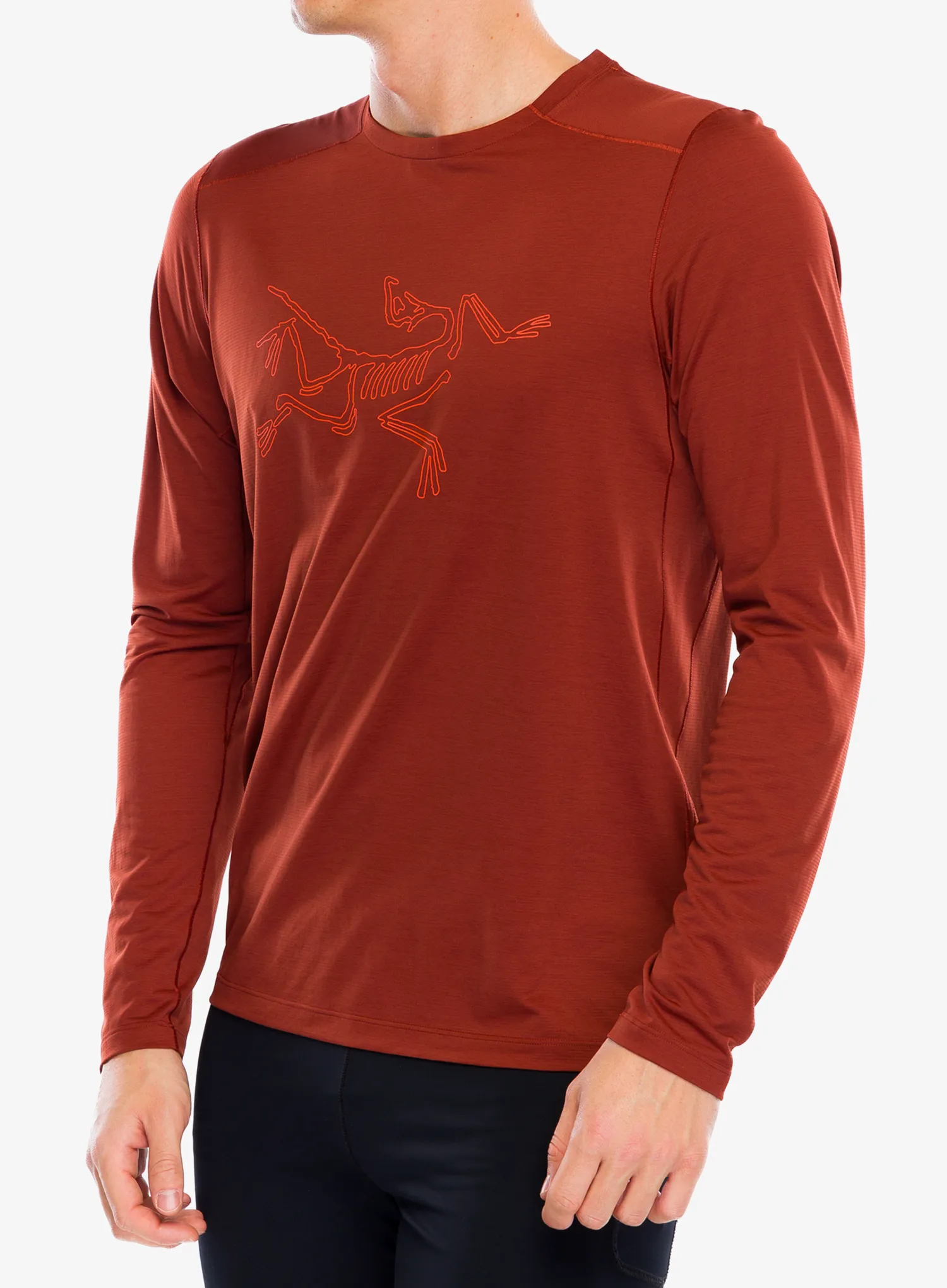 Tekaška jopica Arcteryx Cormac Logo LS - sequoia heather/solaris