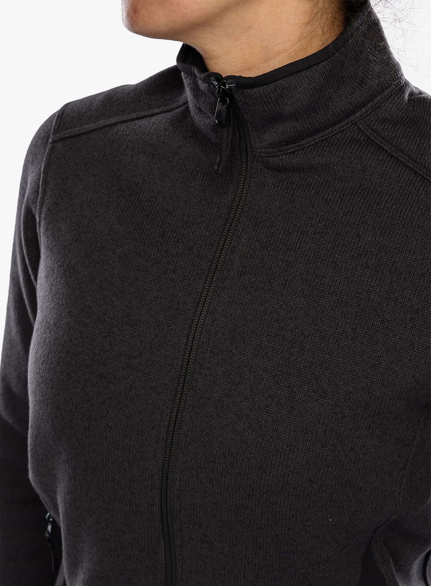 Ženski flis Arcteryx Covert Cardigan - black heather II