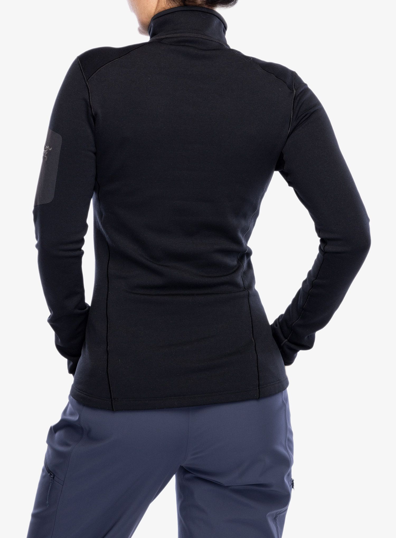 Ženska termo flis jopa Arcteryx Kyanite Baselayer Zip Neck - black