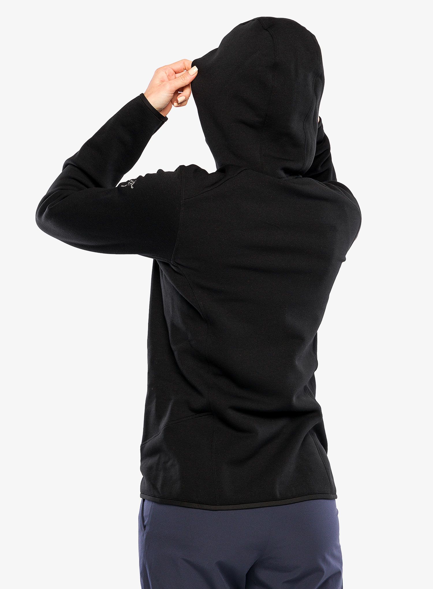 Ženski flis Arcteryx Kyanite Hoody - black