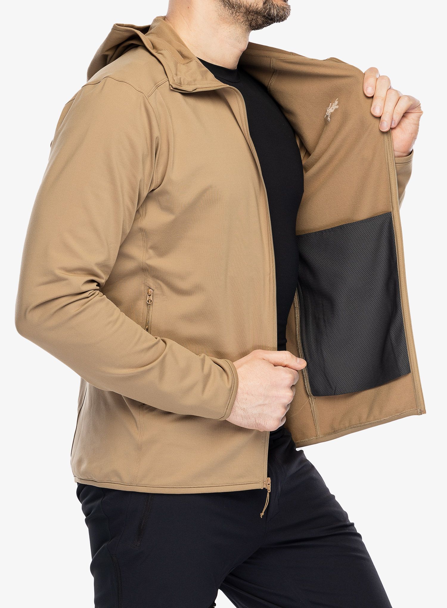 Flis Arcteryx Kyanite Lightweight Hoody - canvas