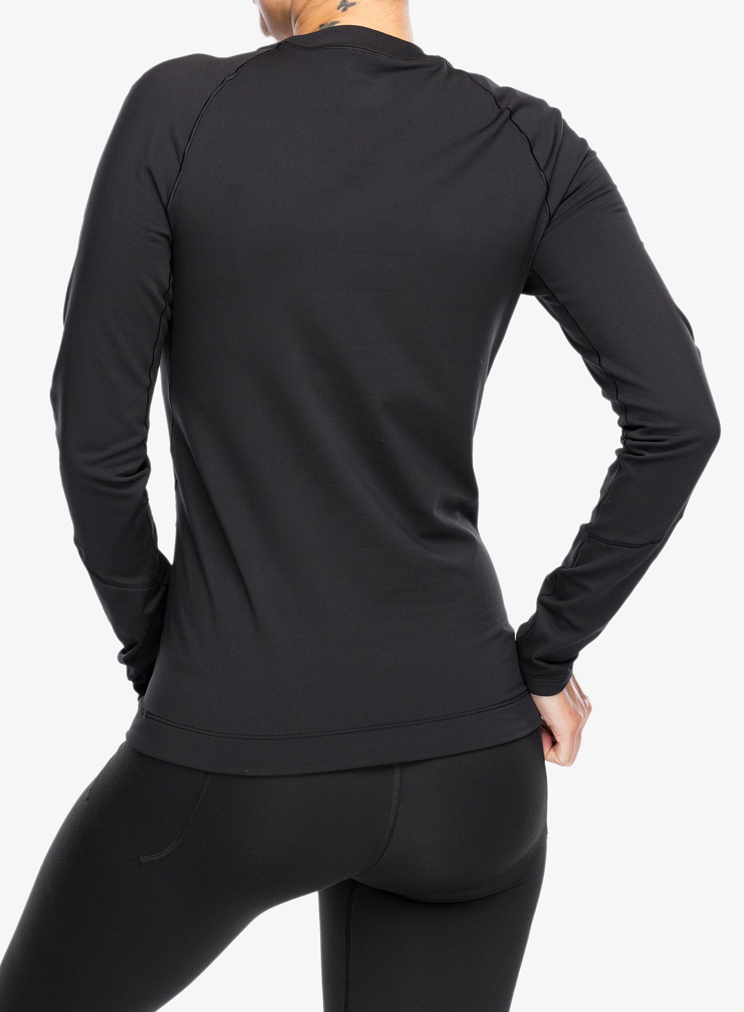 Ženska termo flis jopa Arcteryx Rho Crew Neck LS - black
