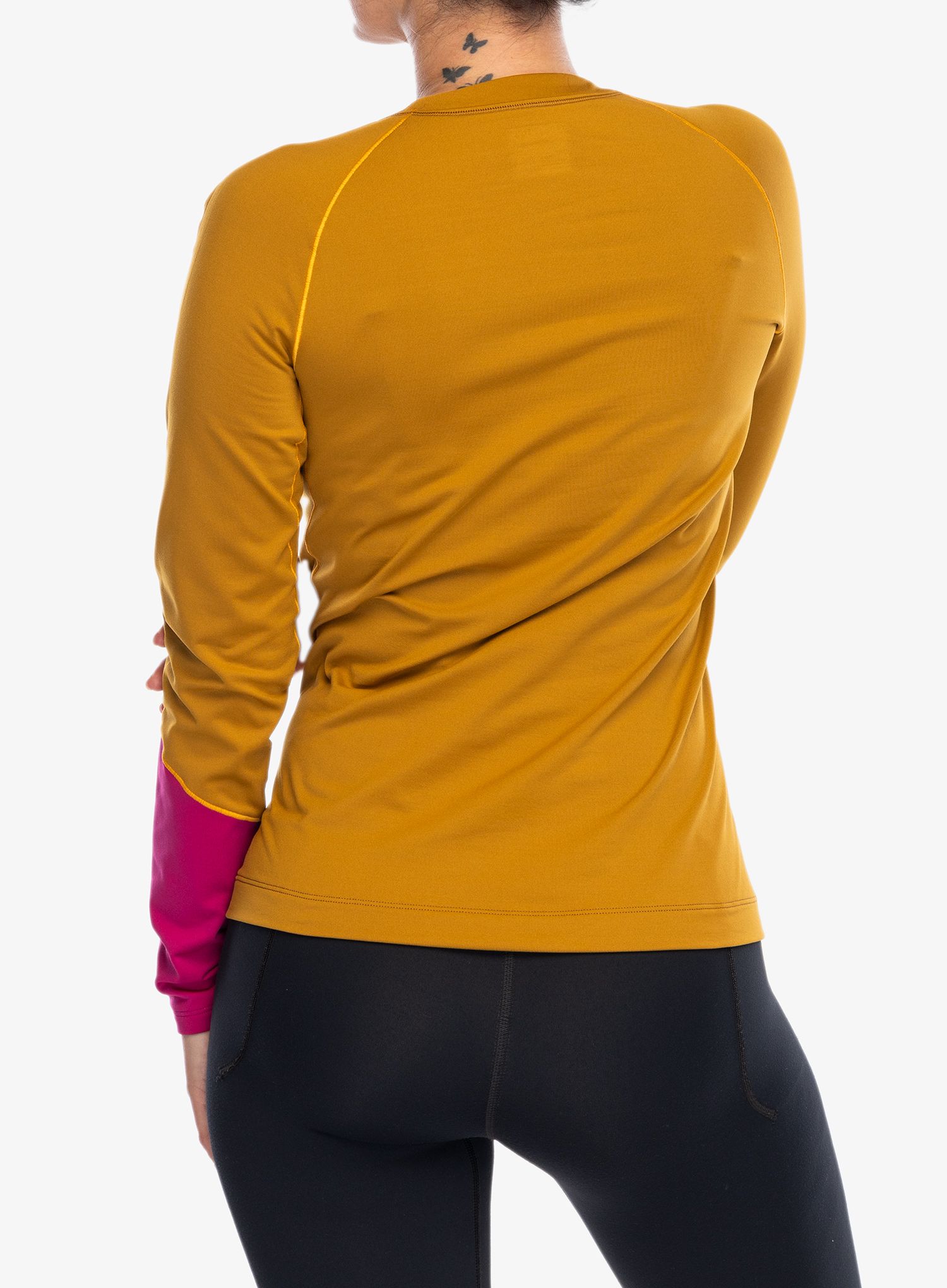 Ženska termo flis jopa Arcteryx Rho Crew Neck LS - yukon/amaranthus/edziza