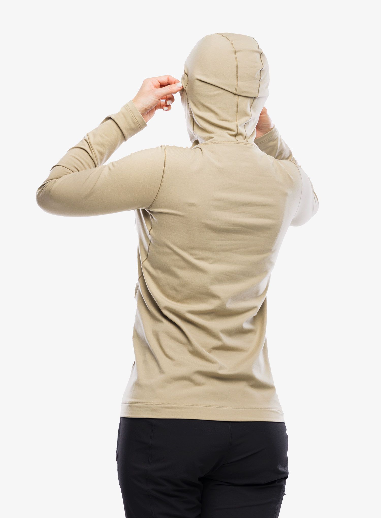 Ženska termo flis jopa Arcteryx Rho Hoody - smoke bluff