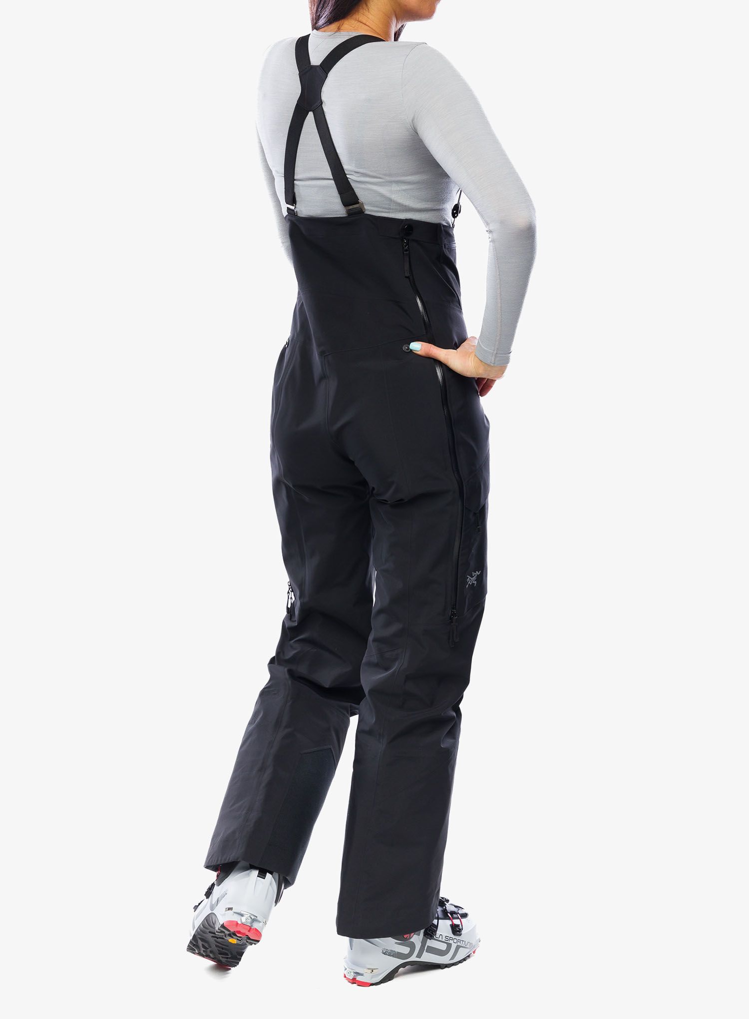 Ženske GORE-TEX hlače Arcteryx Rush Bib Pant - black