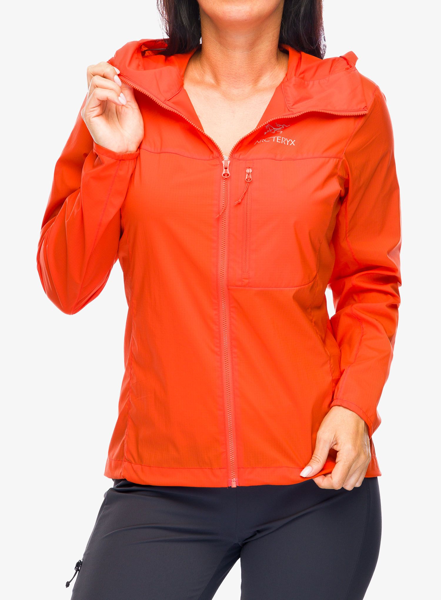 Ženska vetrovka Arcteryx Squamish Hoody - solaris
