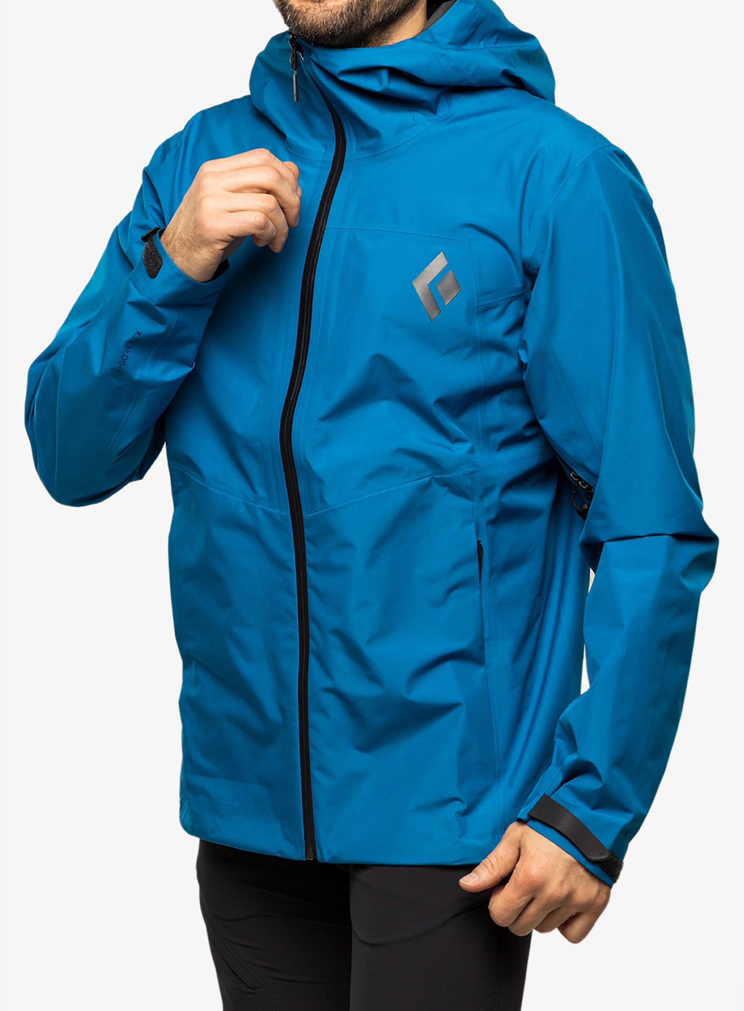 Nepremočljiva jakna Black Diamond Liquid Point Shell - kingfisher