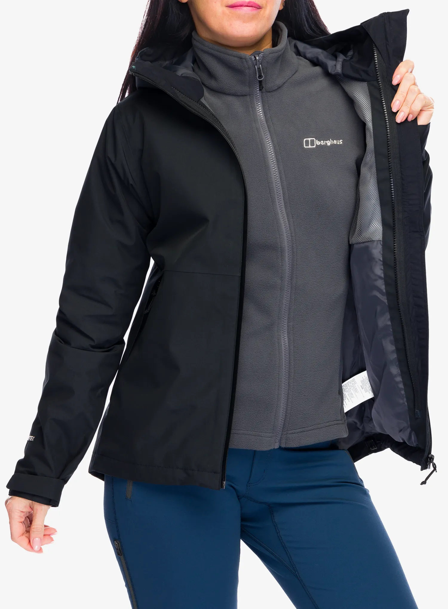 Ženska jakna 3v1 Berghaus Bramblfell GTX Gemini 3in1 Jacket - black
