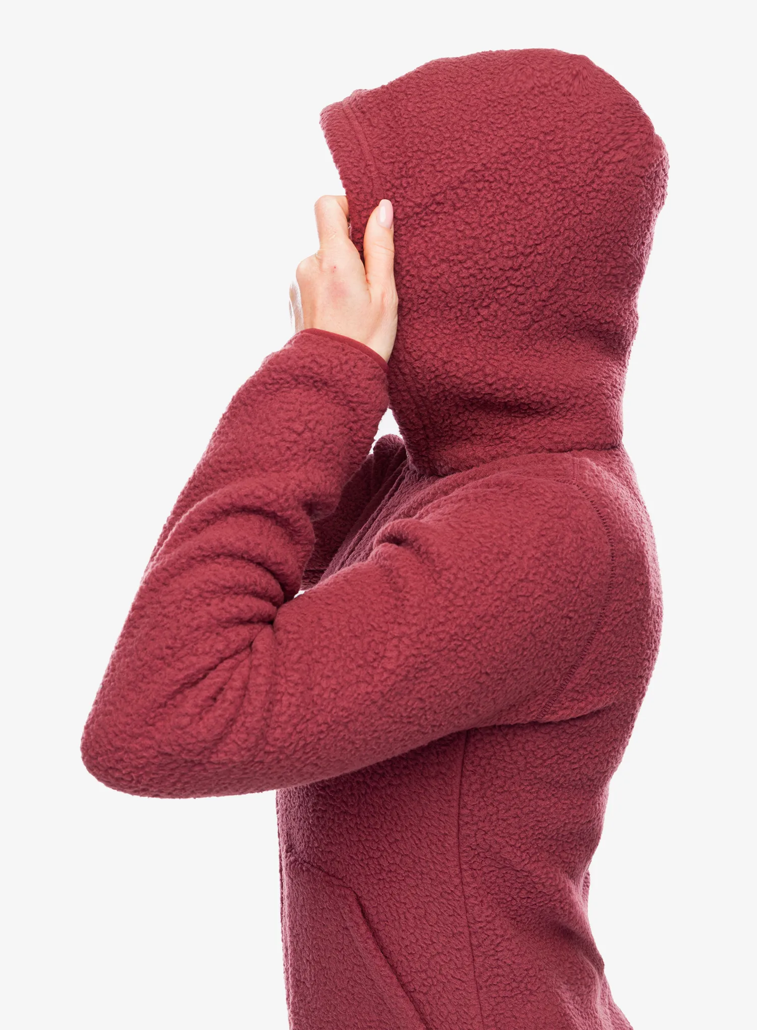 Ženski flis Berghaus Darria FZ Hooded Jacket - garnet