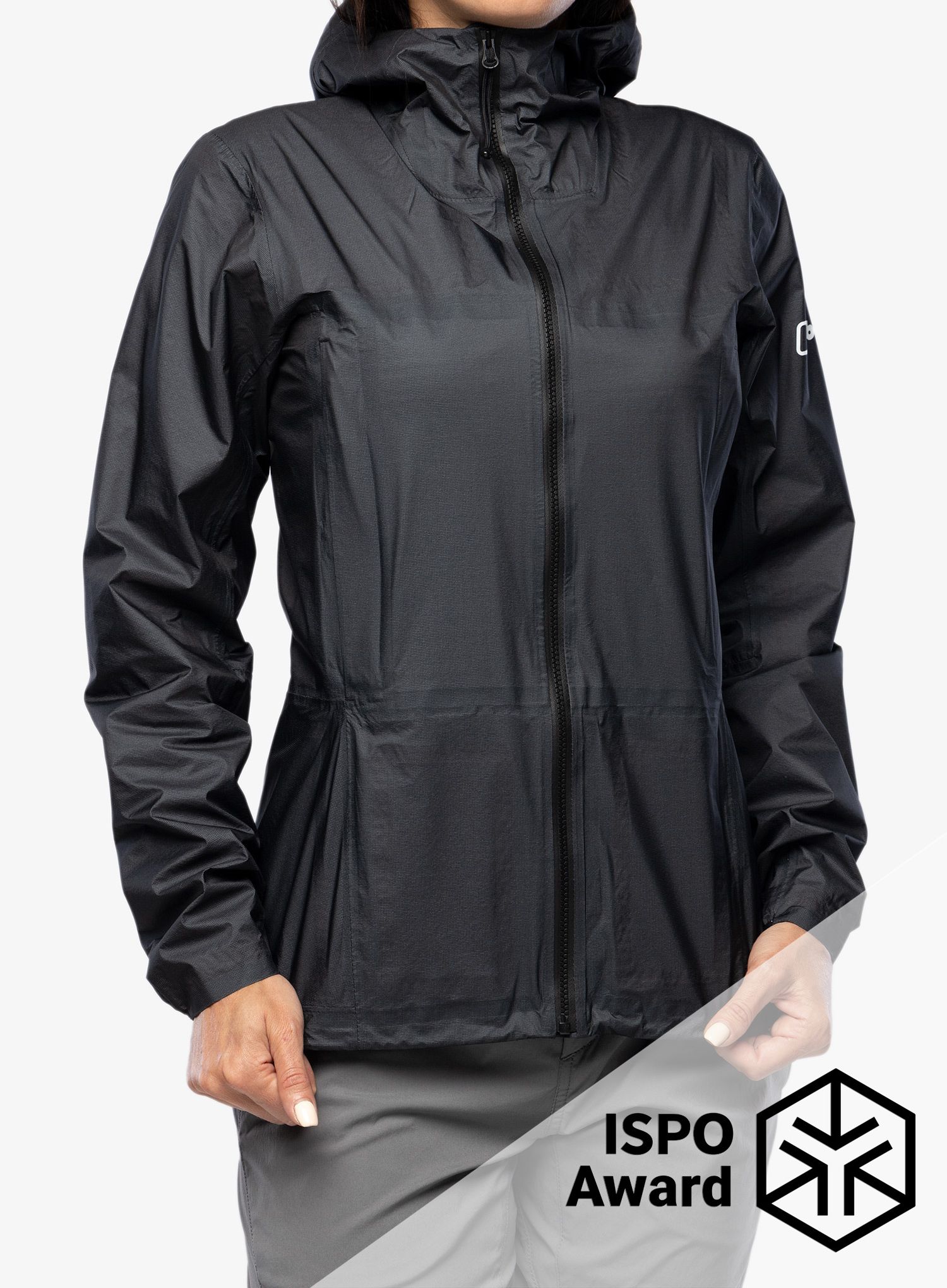 Ženska nepremočljiva jakna Berghaus MTN Guide Hyper Alpha Jacket - black/black