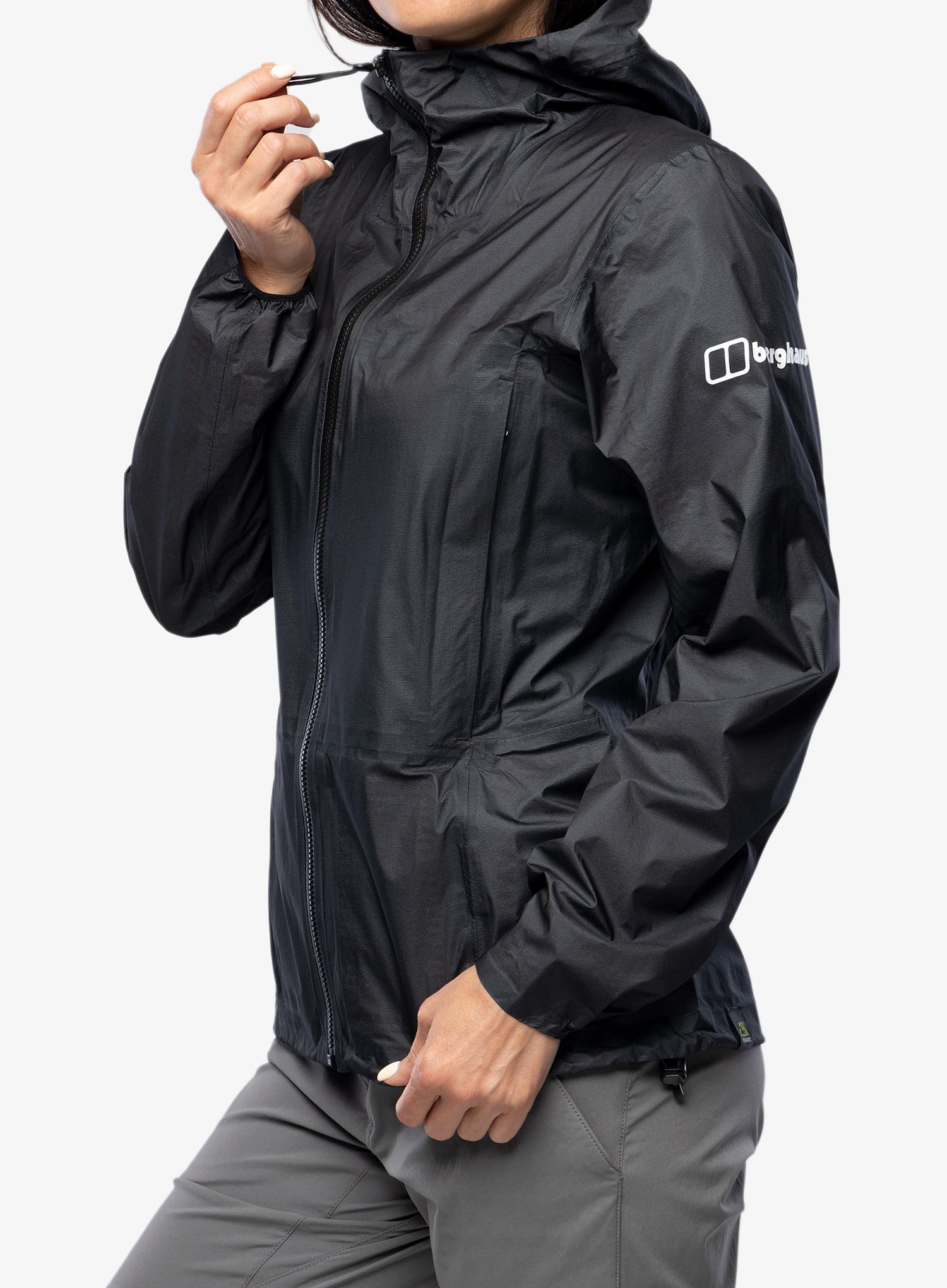 Ženska nepremočljiva jakna Berghaus MTN Guide Hyper Alpha Jacket - black/black