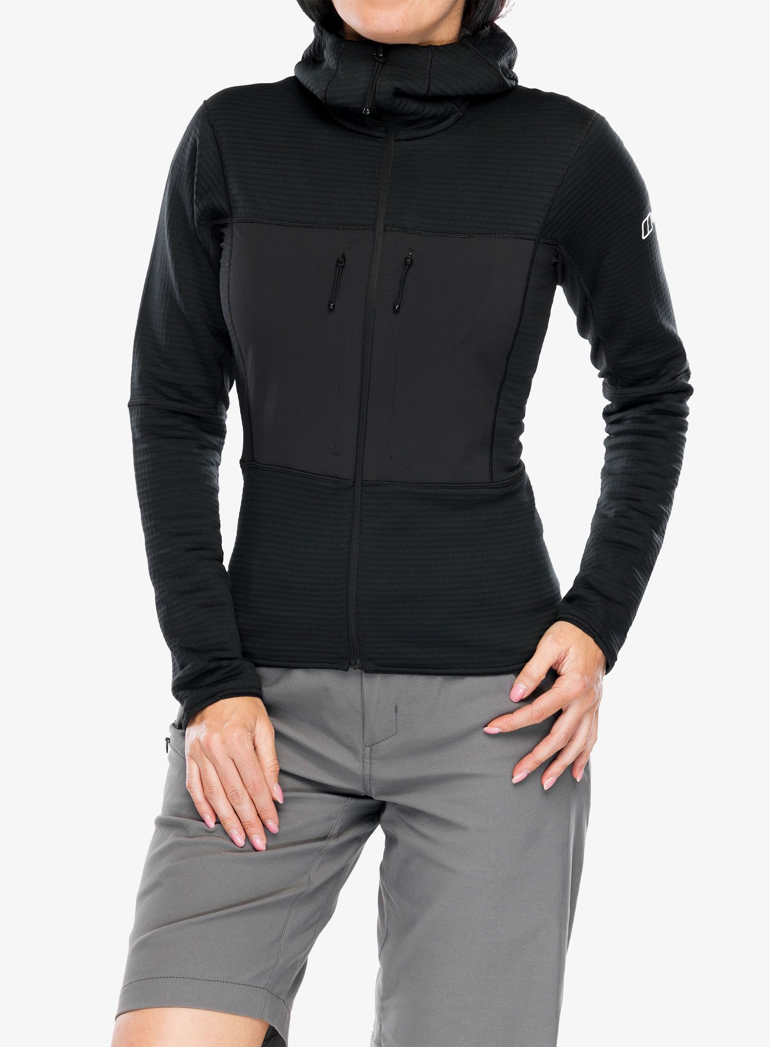 Ženska jopica z zadrgo Berghaus MTN Guide MW Hoody - black/black