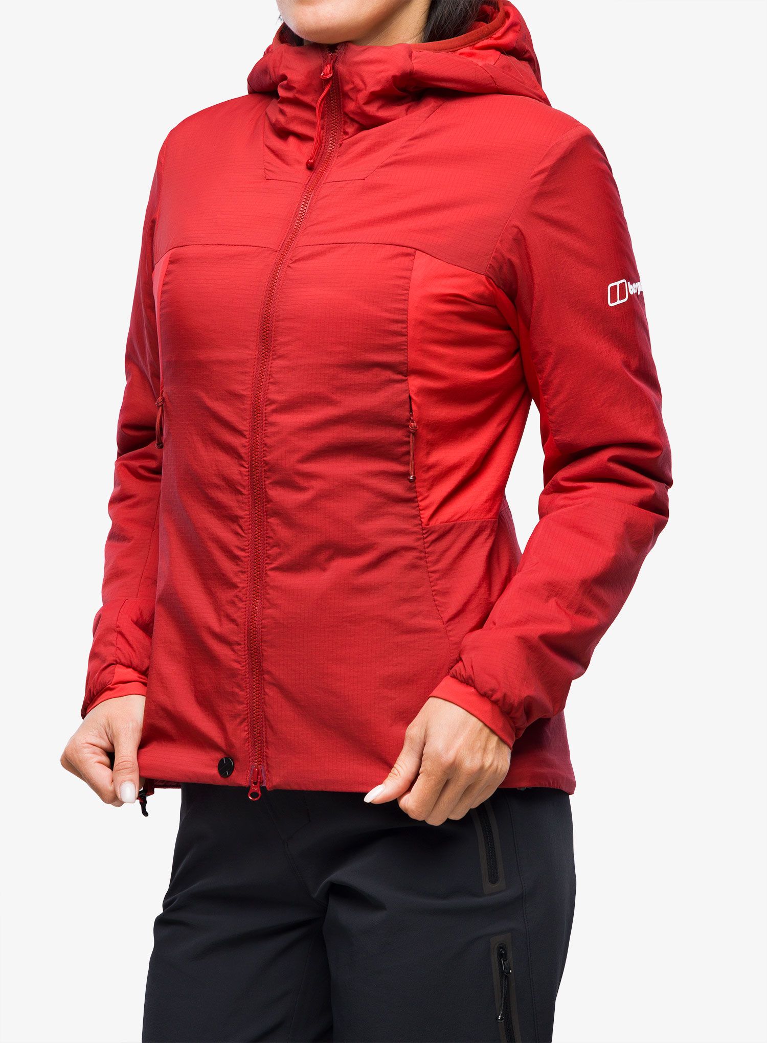Ženska sintetična jakna Berghaus MTN Seeker MW Synthetic Hoody - red dahlia/haute red