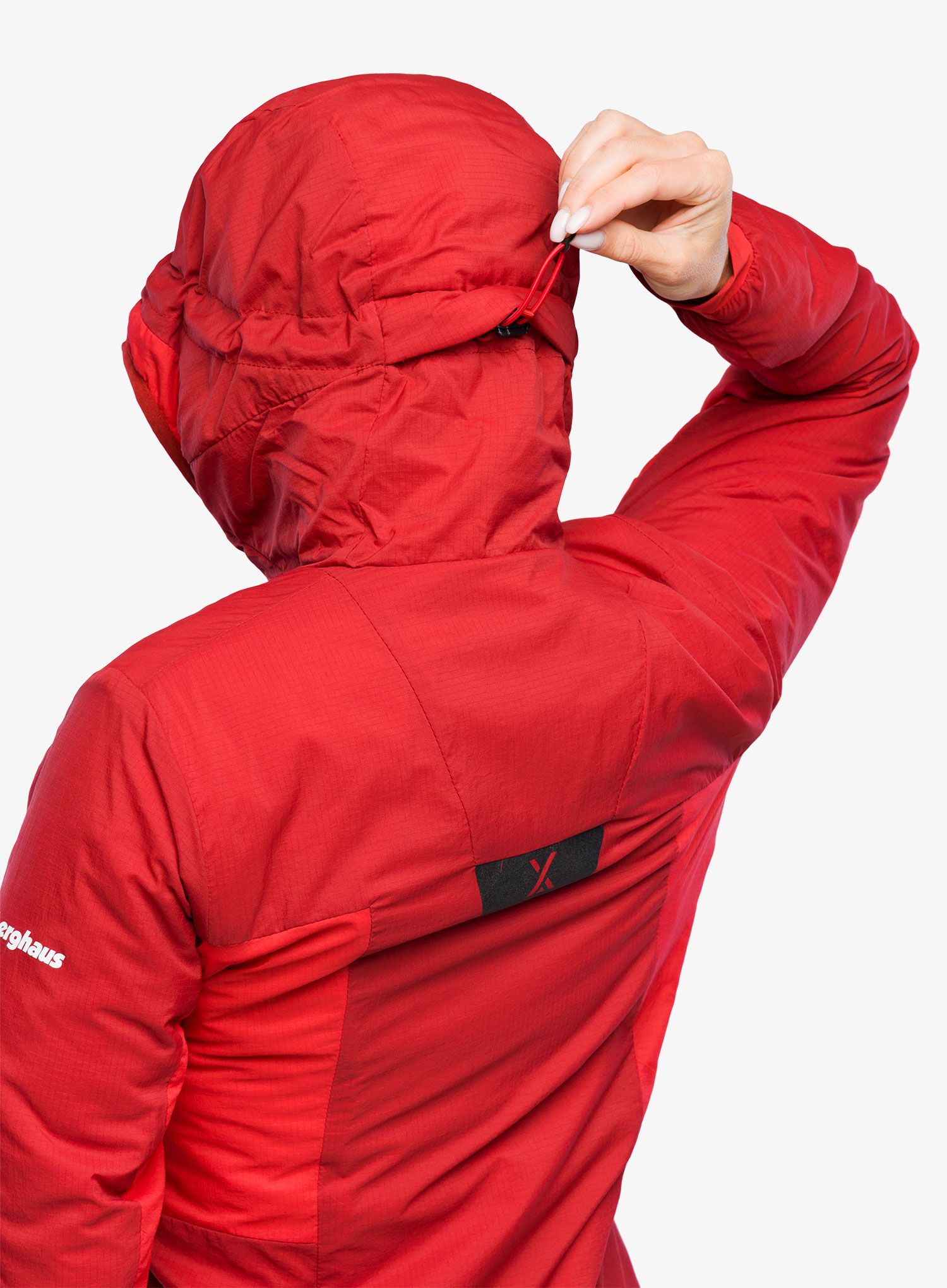 Ženska sintetična jakna Berghaus MTN Seeker MW Synthetic Hoody - red dahlia/haute red