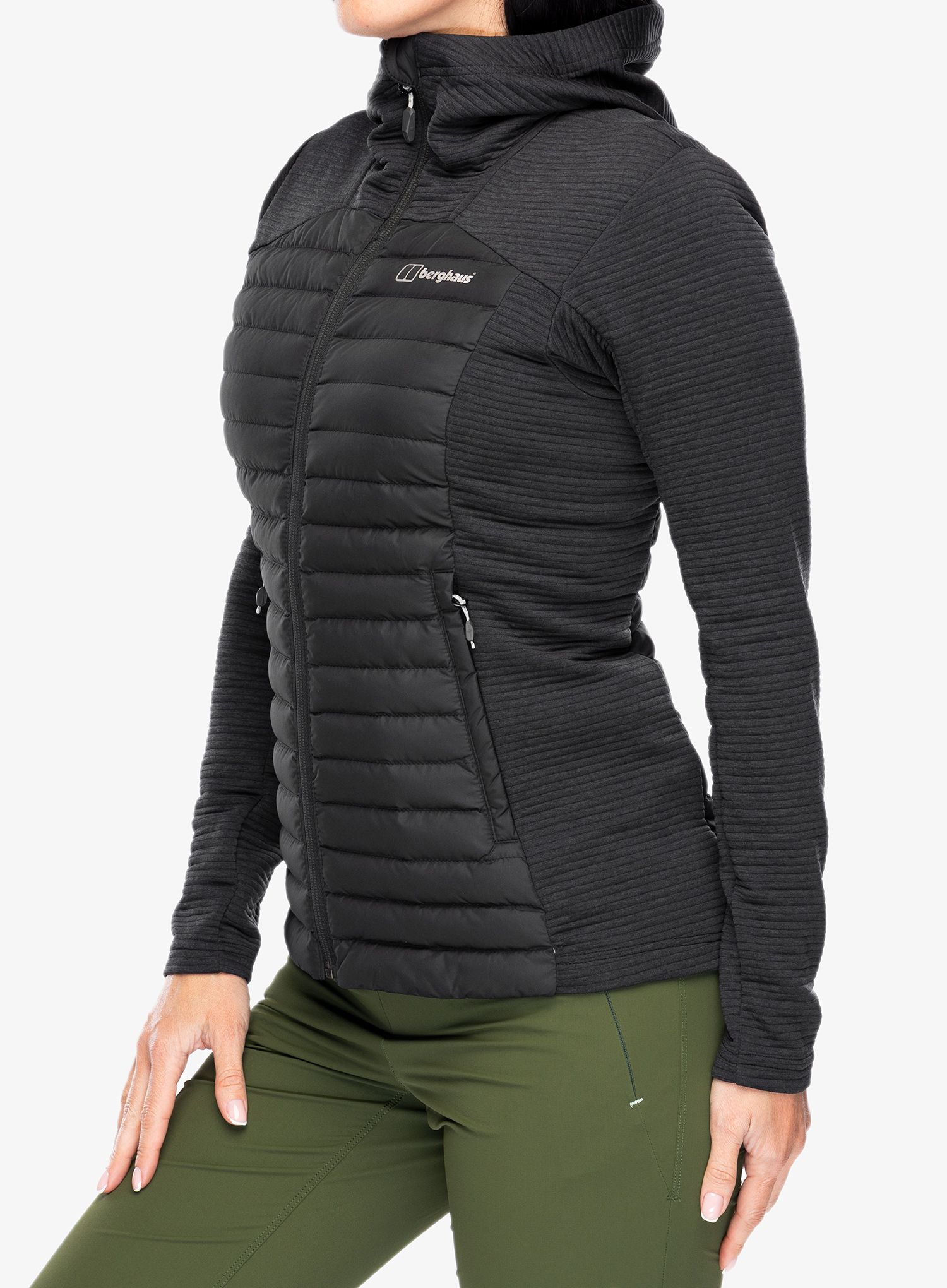 Ženska hibridna jakna Berghaus Nula Hybrid Jacket - black/black