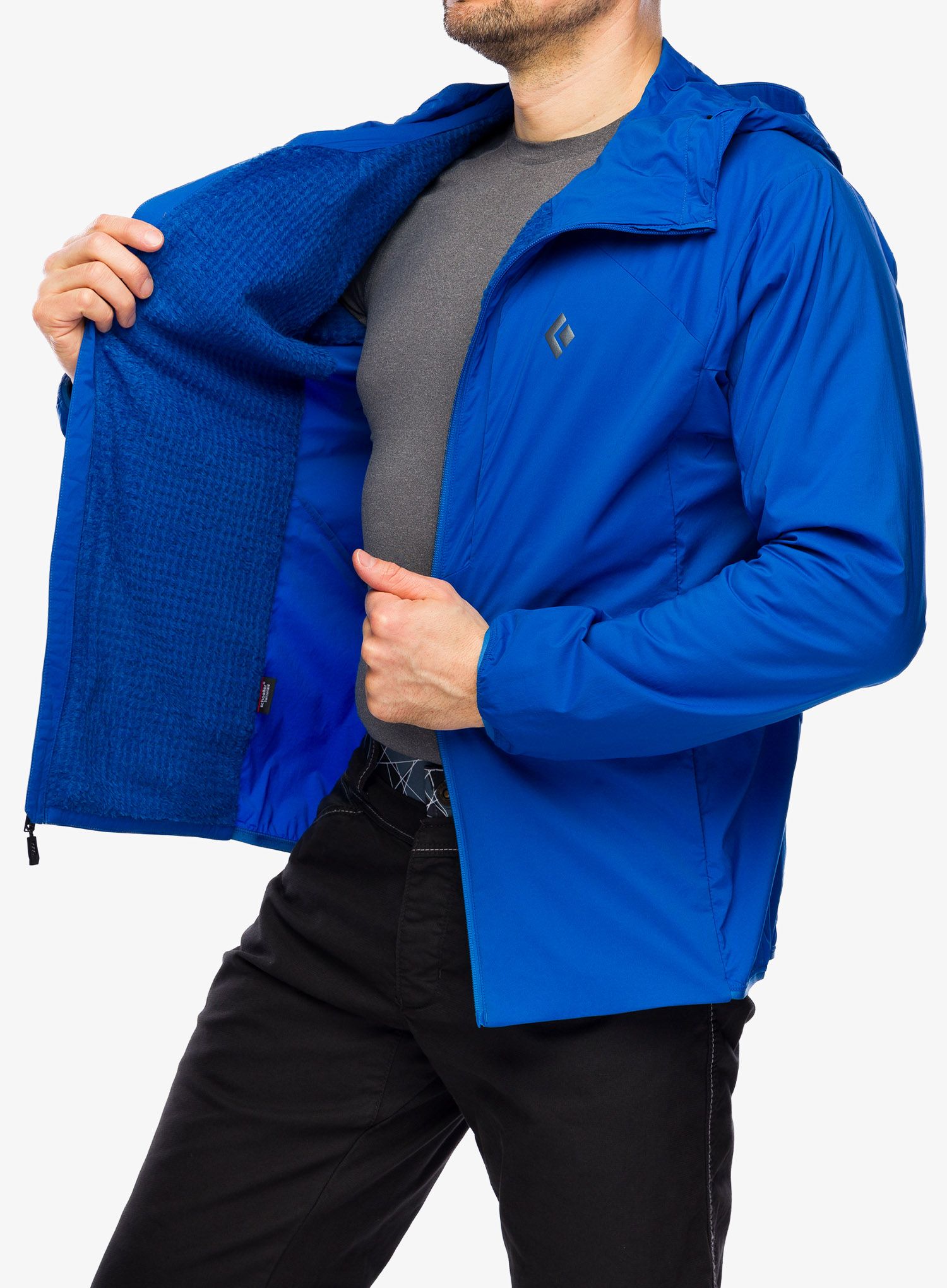 Softshell jakna Black Diamond Alpine Start Insulated Hoody - drifter blue