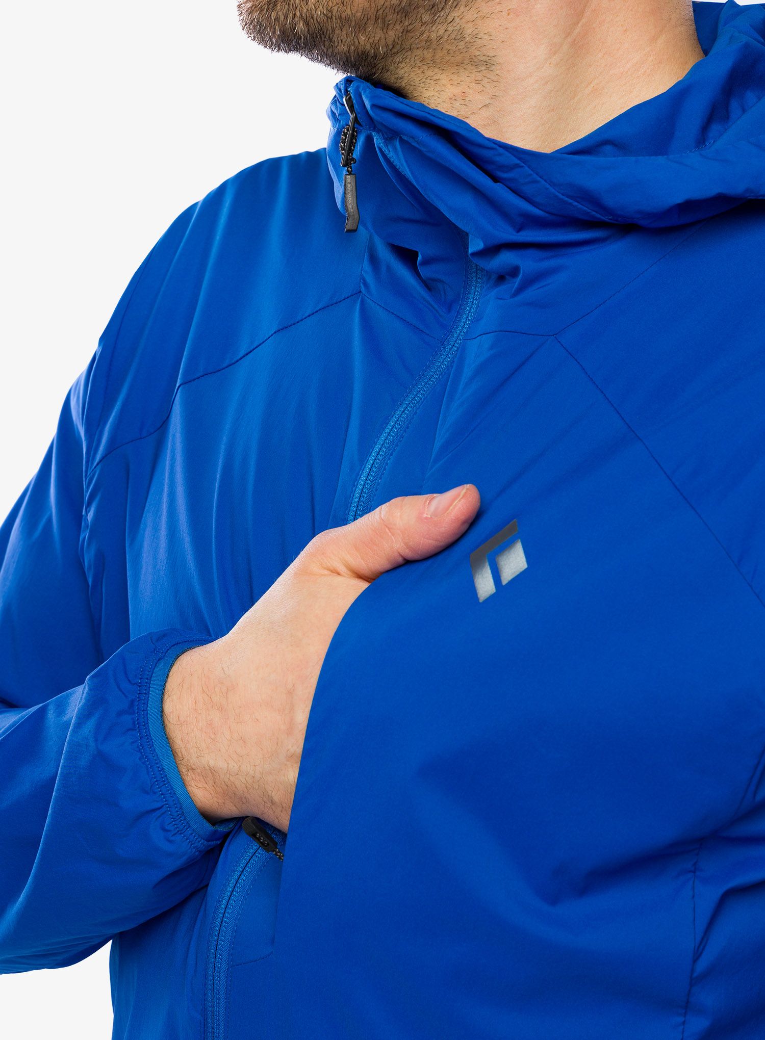 Softshell jakna Black Diamond Alpine Start Insulated Hoody - drifter blue