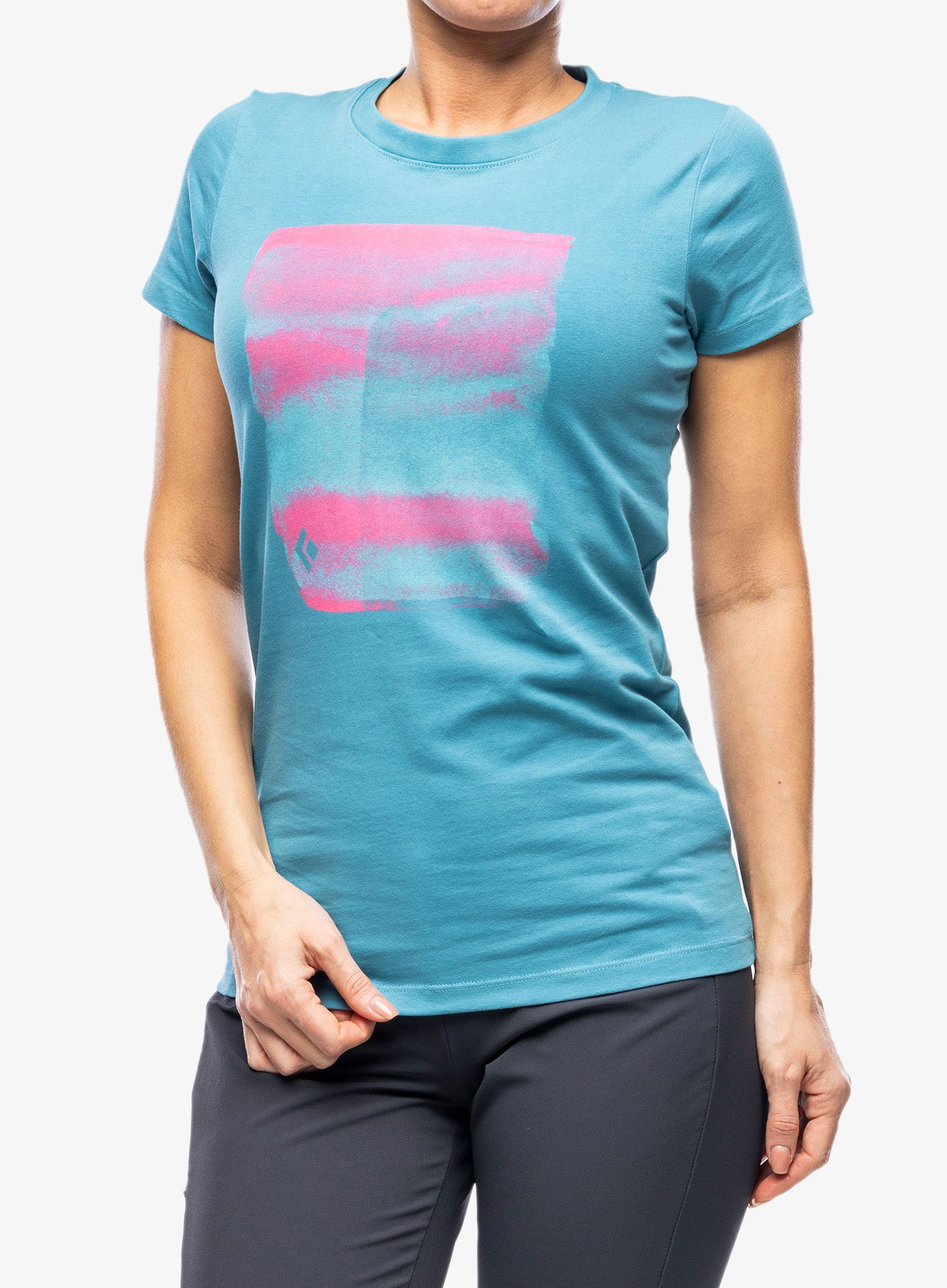 Ženska majica Black Diamond Big Wall SS Tee - cerulean blue