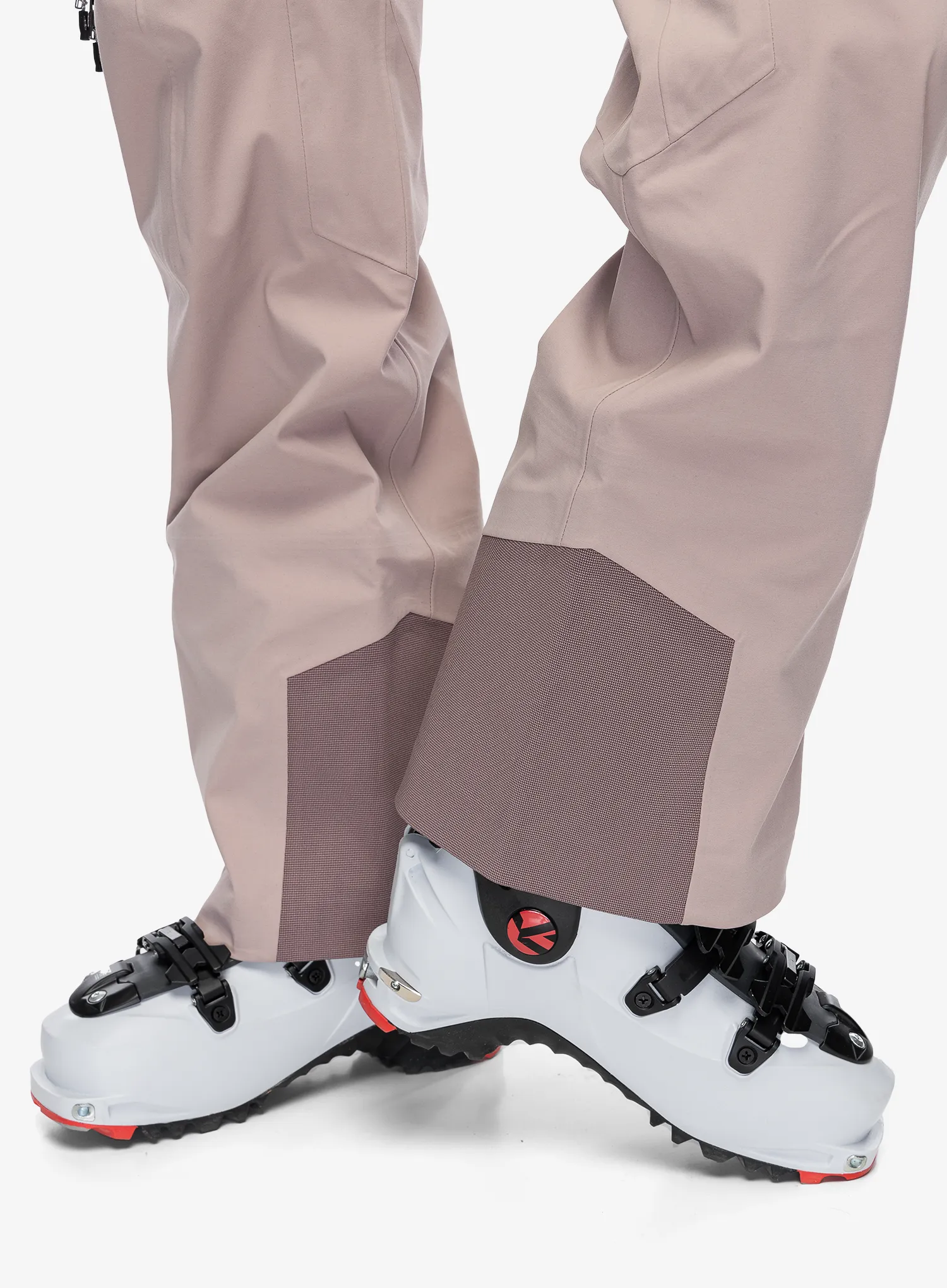 Ženske smučarske hlače Black Diamond Factor Bibs - pale mauve