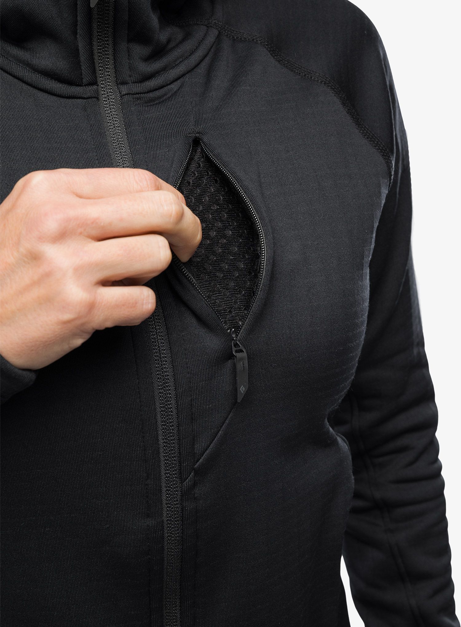 Ženska jopa s kapuco Black Diamond Factor Hoody - black