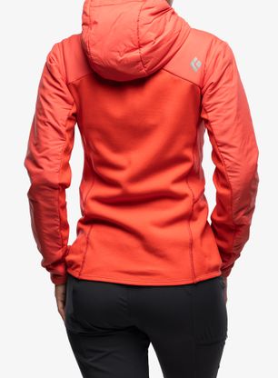 Ženska sintetična jakna Black Diamond First Light Hybrid Hoody - coral red