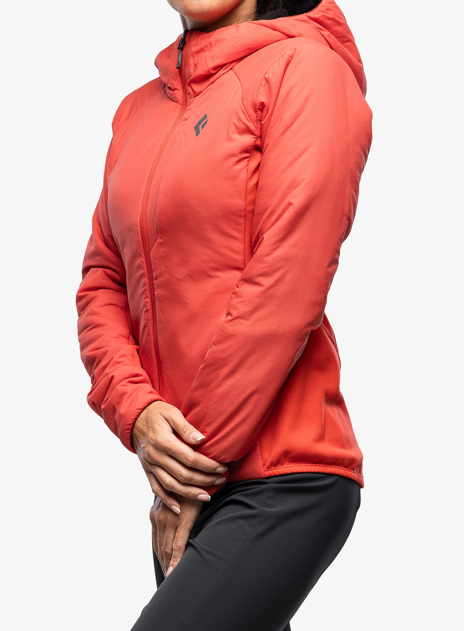 Ženska sintetična jakna Black Diamond First Light Hybrid Hoody - coral red