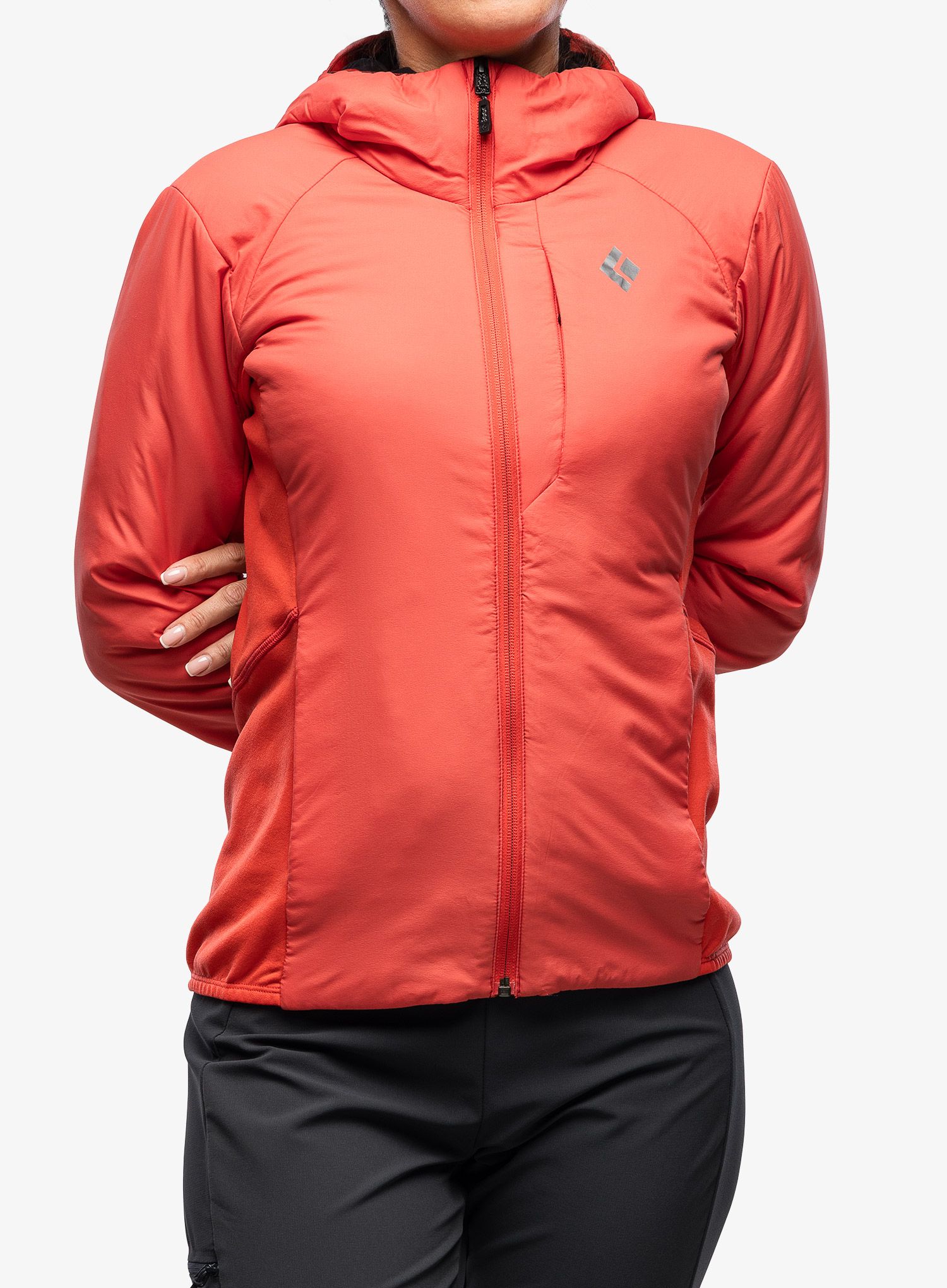 Ženska sintetična jakna Black Diamond First Light Hybrid Hoody - coral red