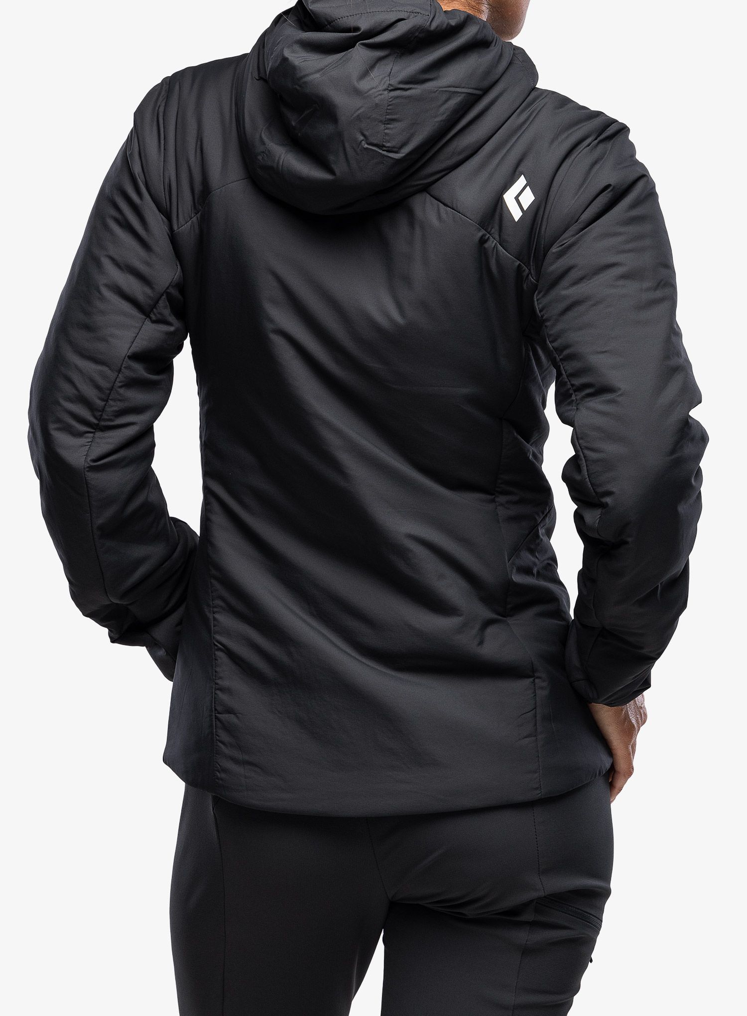 Ženska sintetična jakna Black Diamond First Light Stretch Hoody - black/black