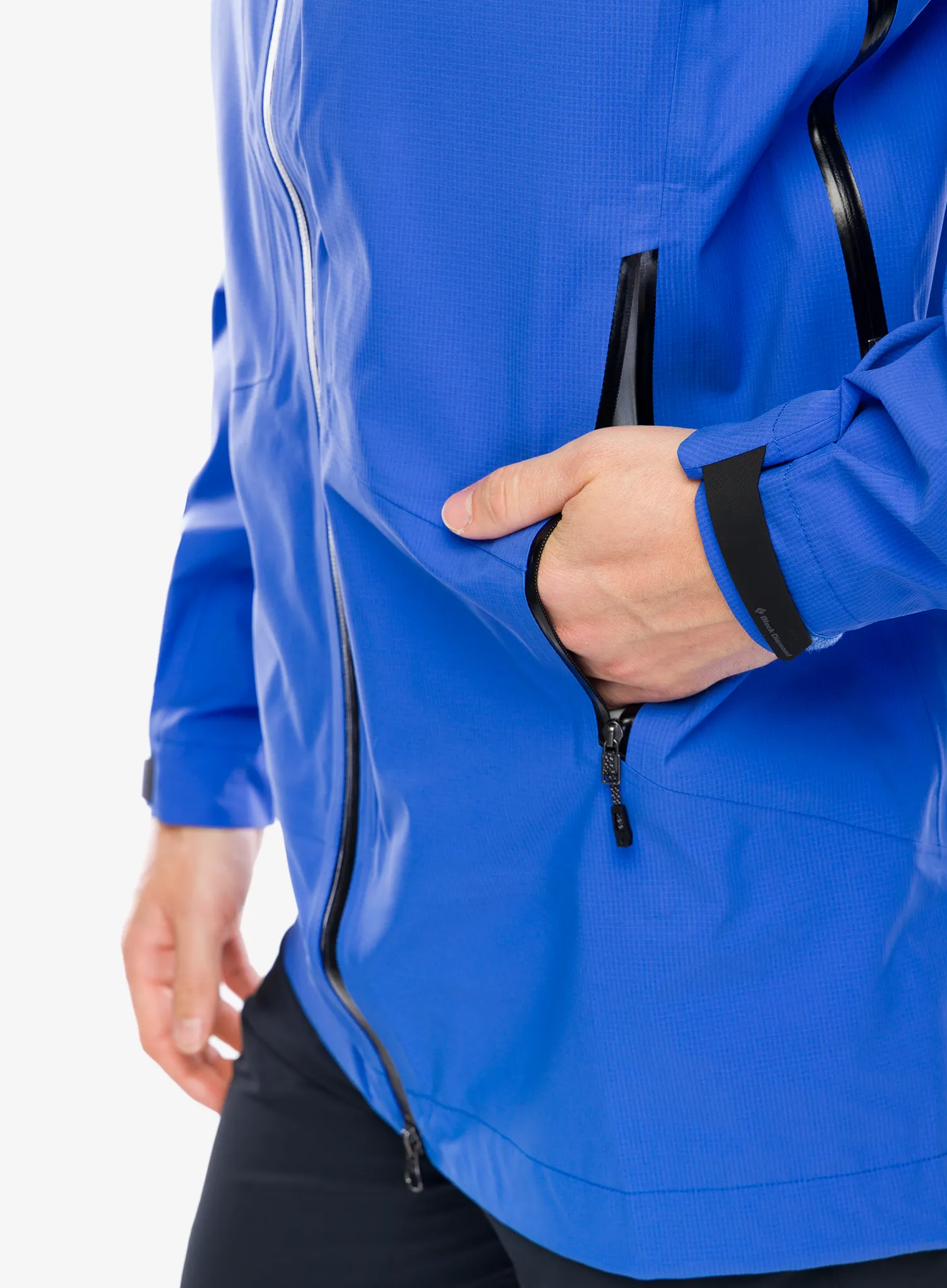 Nepremočljiva jakna Black Diamond Highline Stretch Shell - clean blue