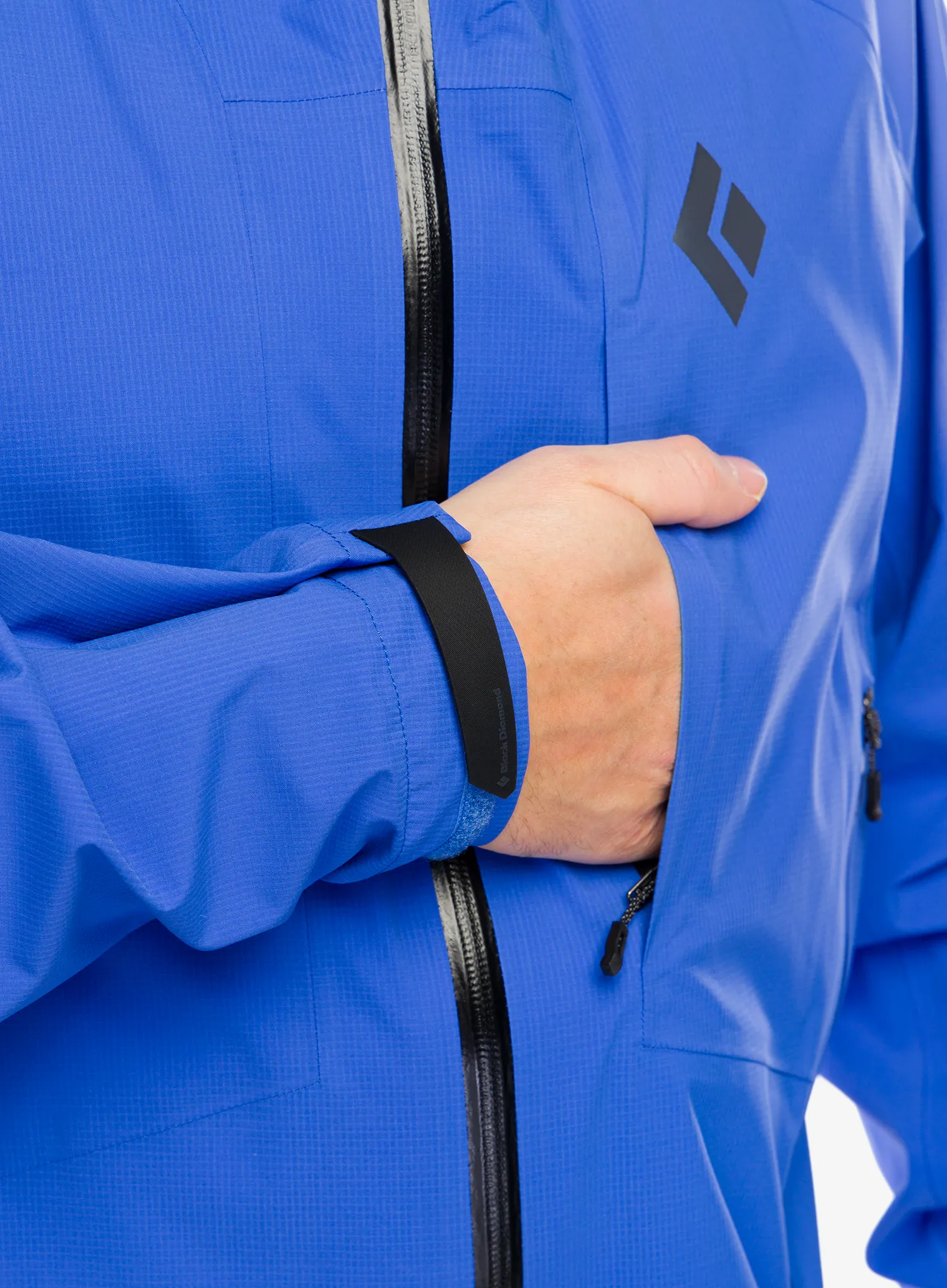 Nepremočljiva jakna Black Diamond Highline Stretch Shell - clean blue