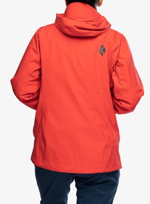 Ženska hardshell jakna Black Diamond Highline Stretch Shell - coral red