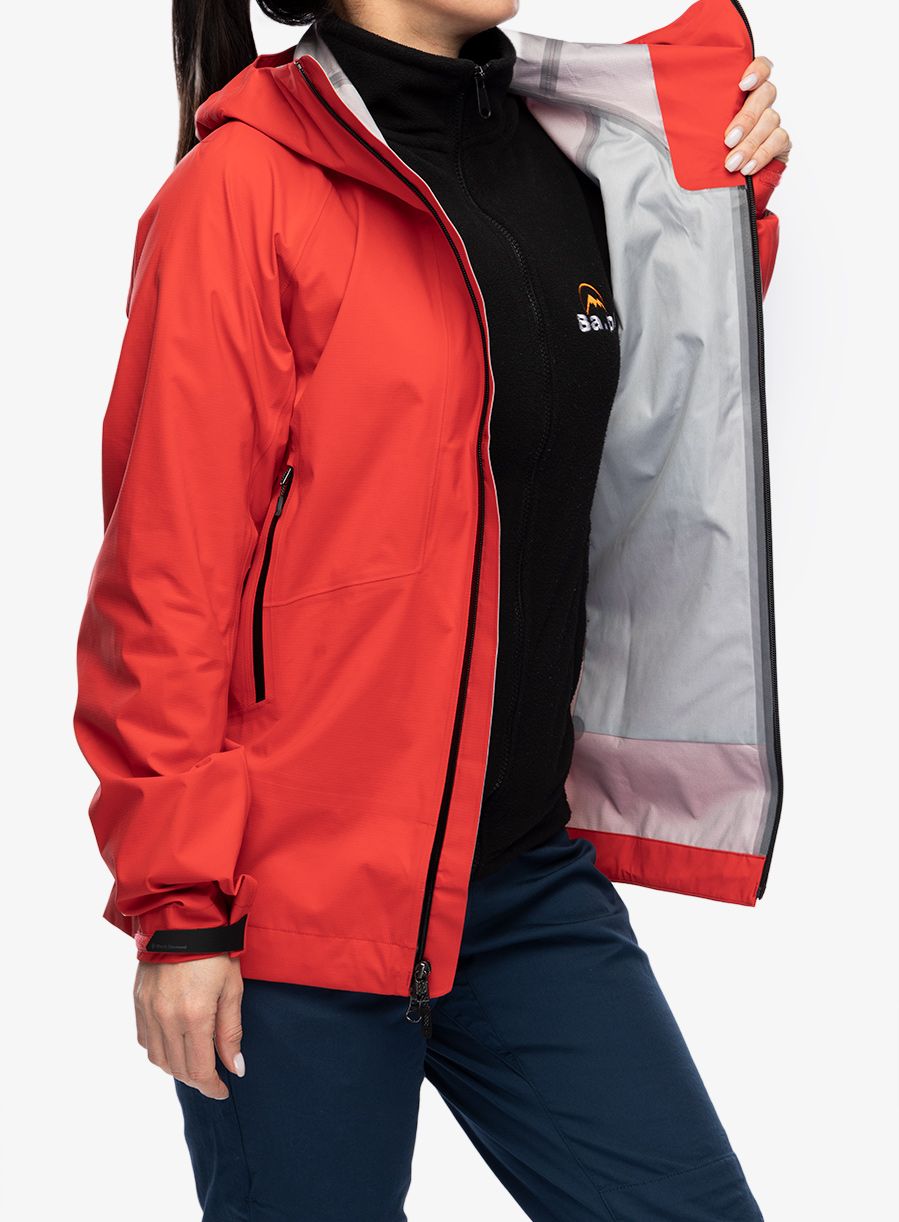 Ženska hardshell jakna Black Diamond Highline Stretch Shell - coral red