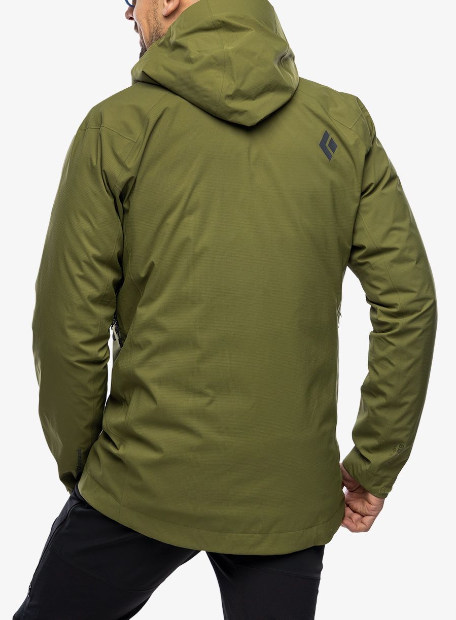 Nepremočljiva jakna Black Diamond Highline Stretch Shell - crag green