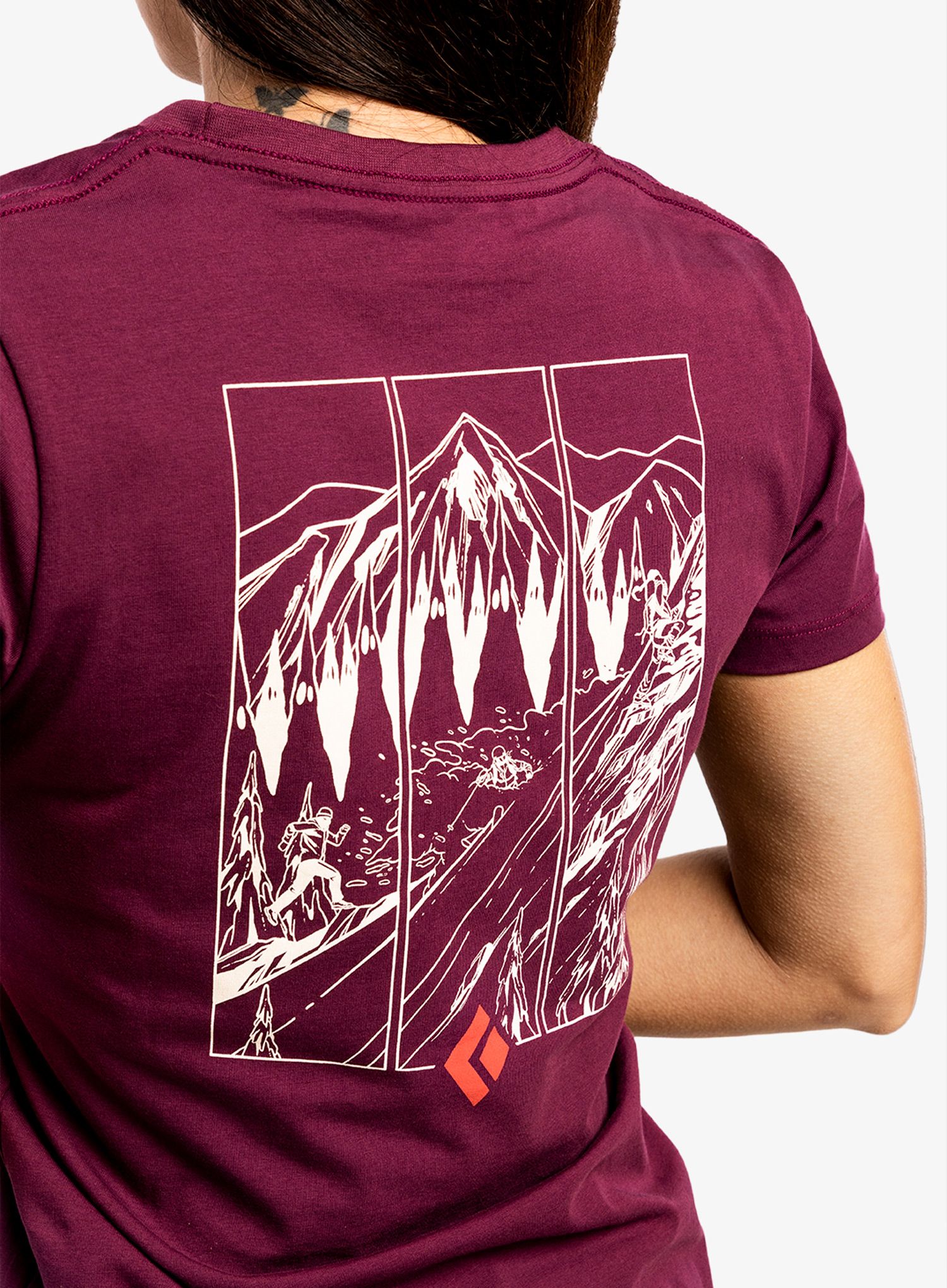 Ženska majica Black Diamond Multi Sport Tee S/S - blackberry