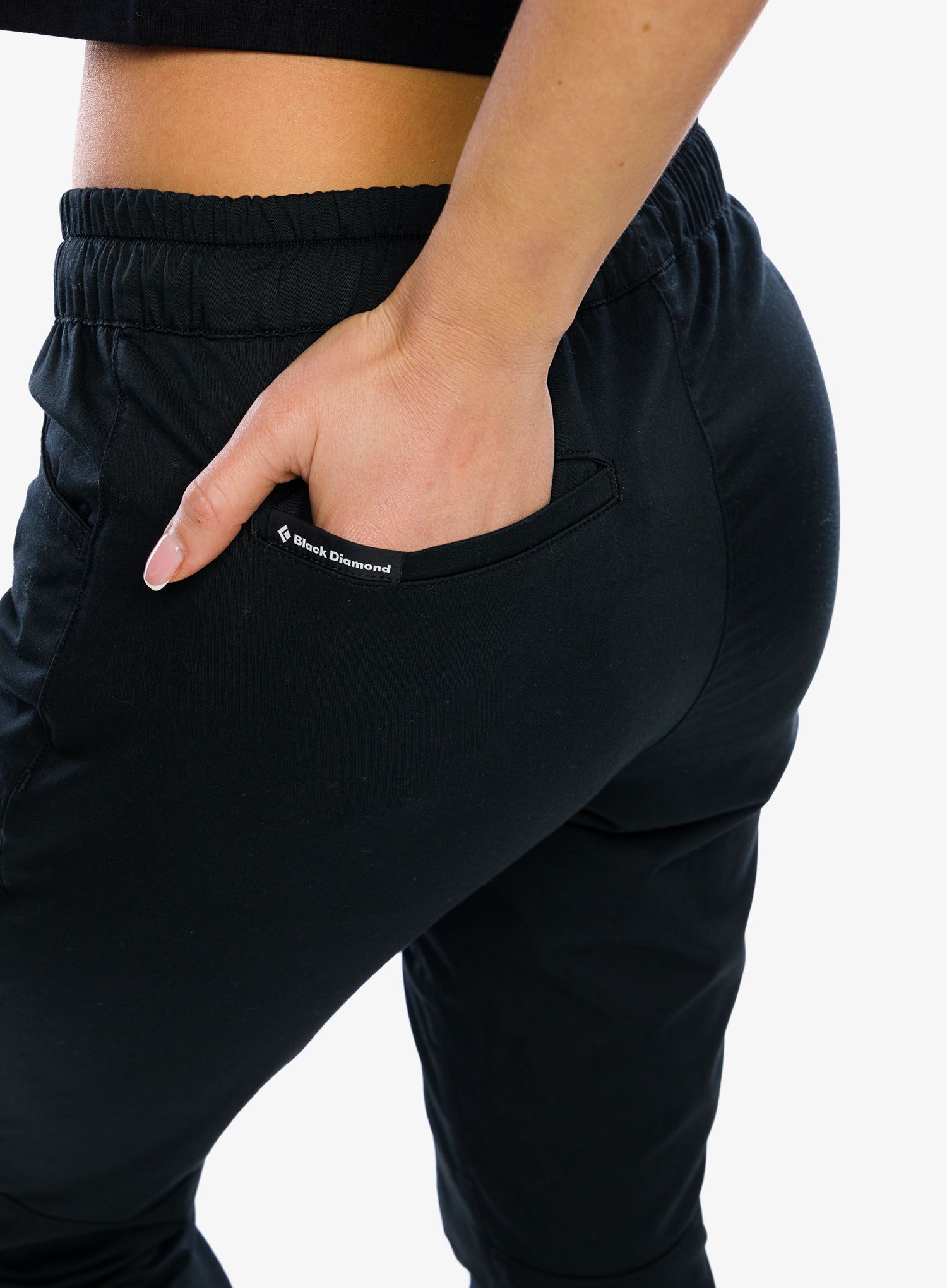 Ženske plezalne hlače Black Diamond Notion Pants - black/black