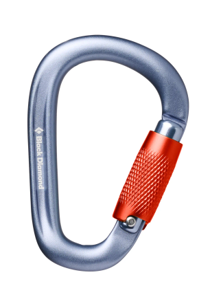 Vponka Black Diamond Pearlock Twistlock Carabiner - gray