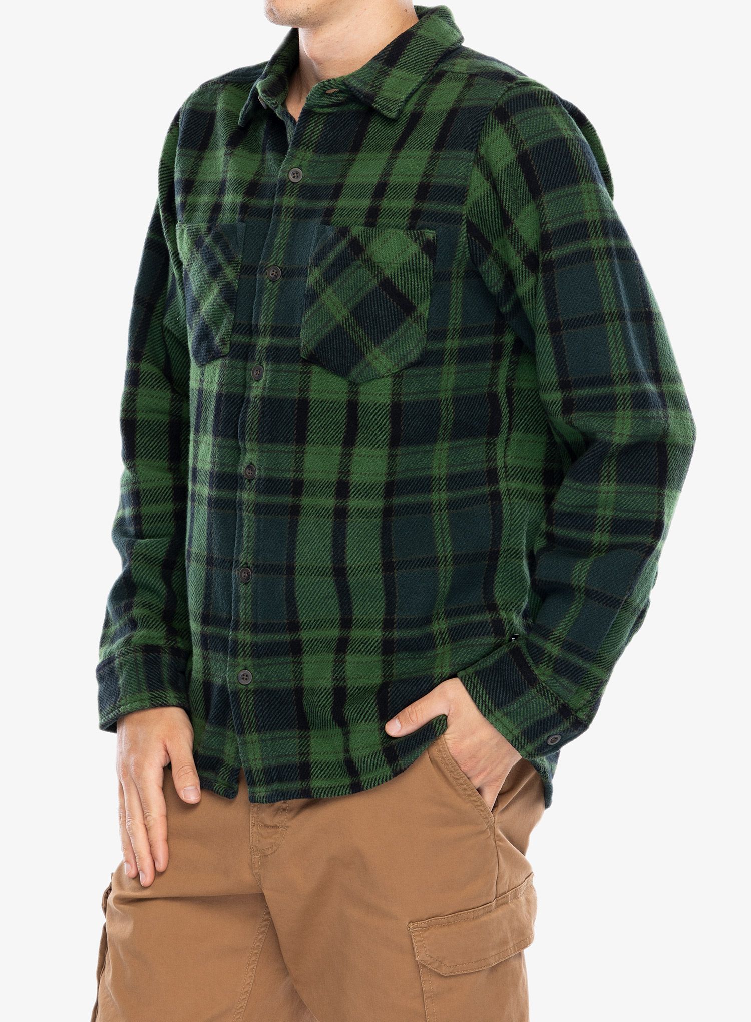 Pohodniška srajca Black Diamond Project Heavy Flannel - green/plaid