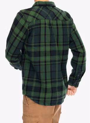 Pohodniška srajca Black Diamond Project Heavy Flannel - green/plaid