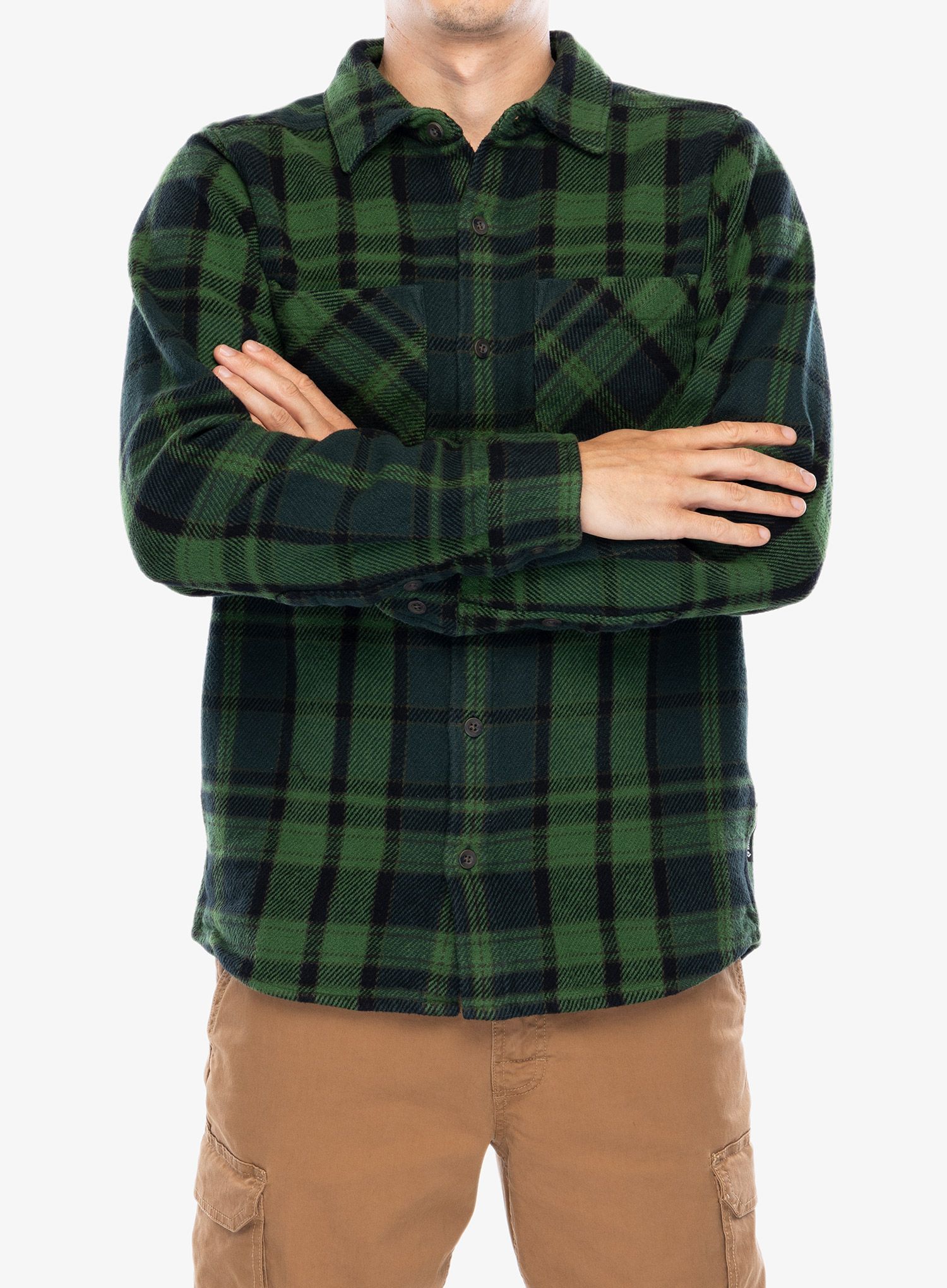 Pohodniška srajca Black Diamond Project Heavy Flannel - green/plaid