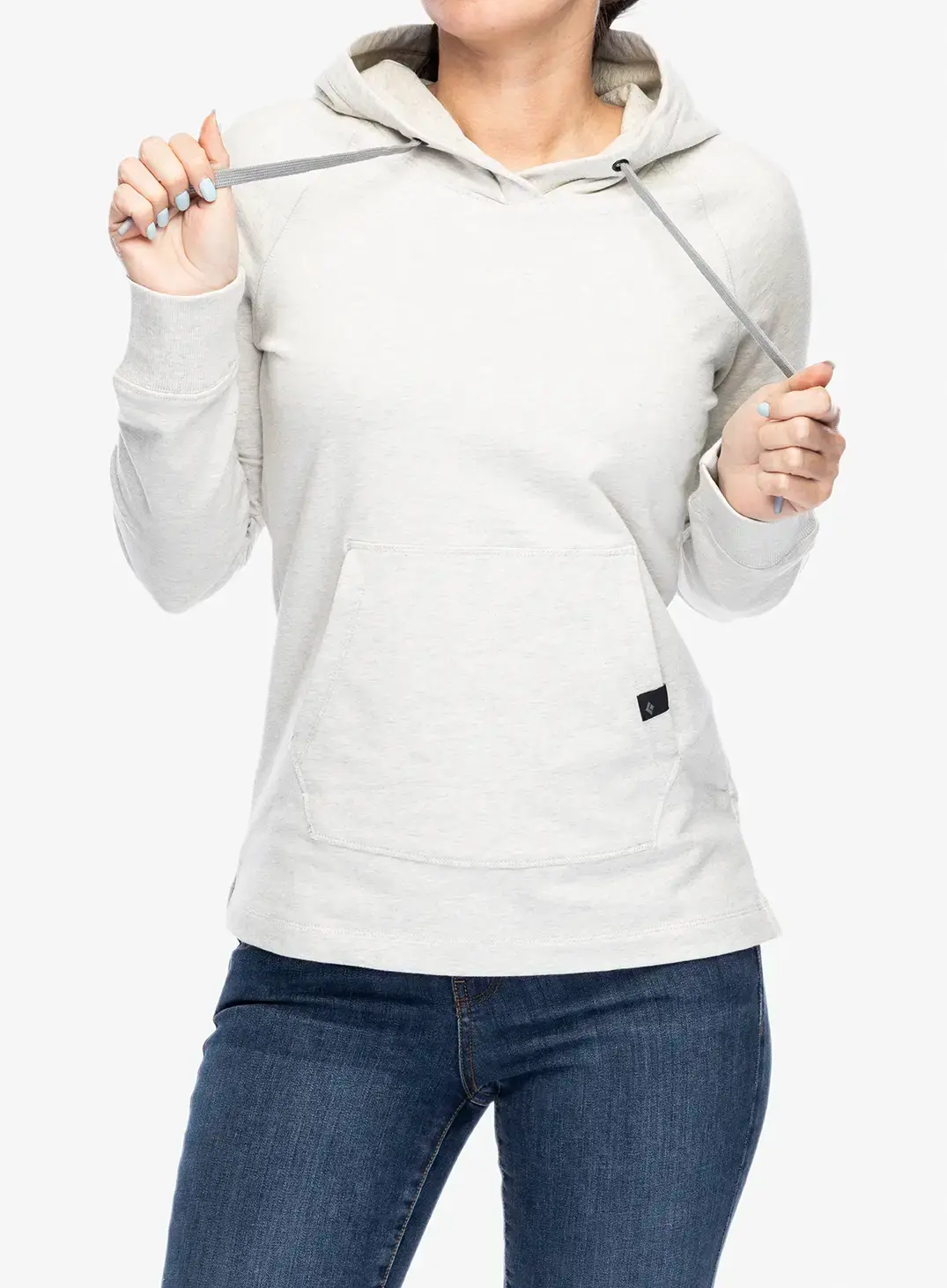 Ženska jopa s kapuco Black Diamond Rays Pullover Hoody - light gray heather